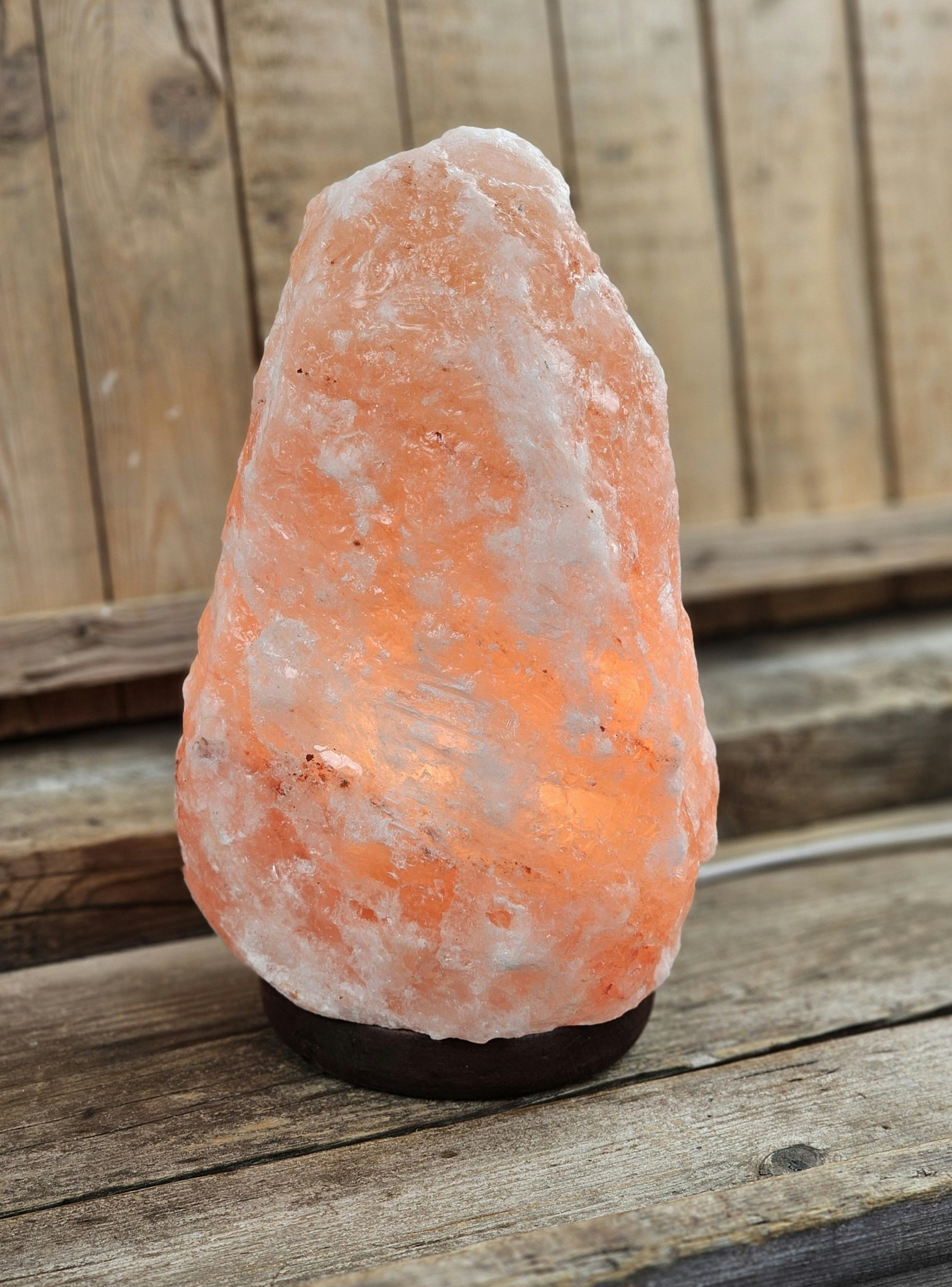 Himalaya Saltkristall, lampa orange XL