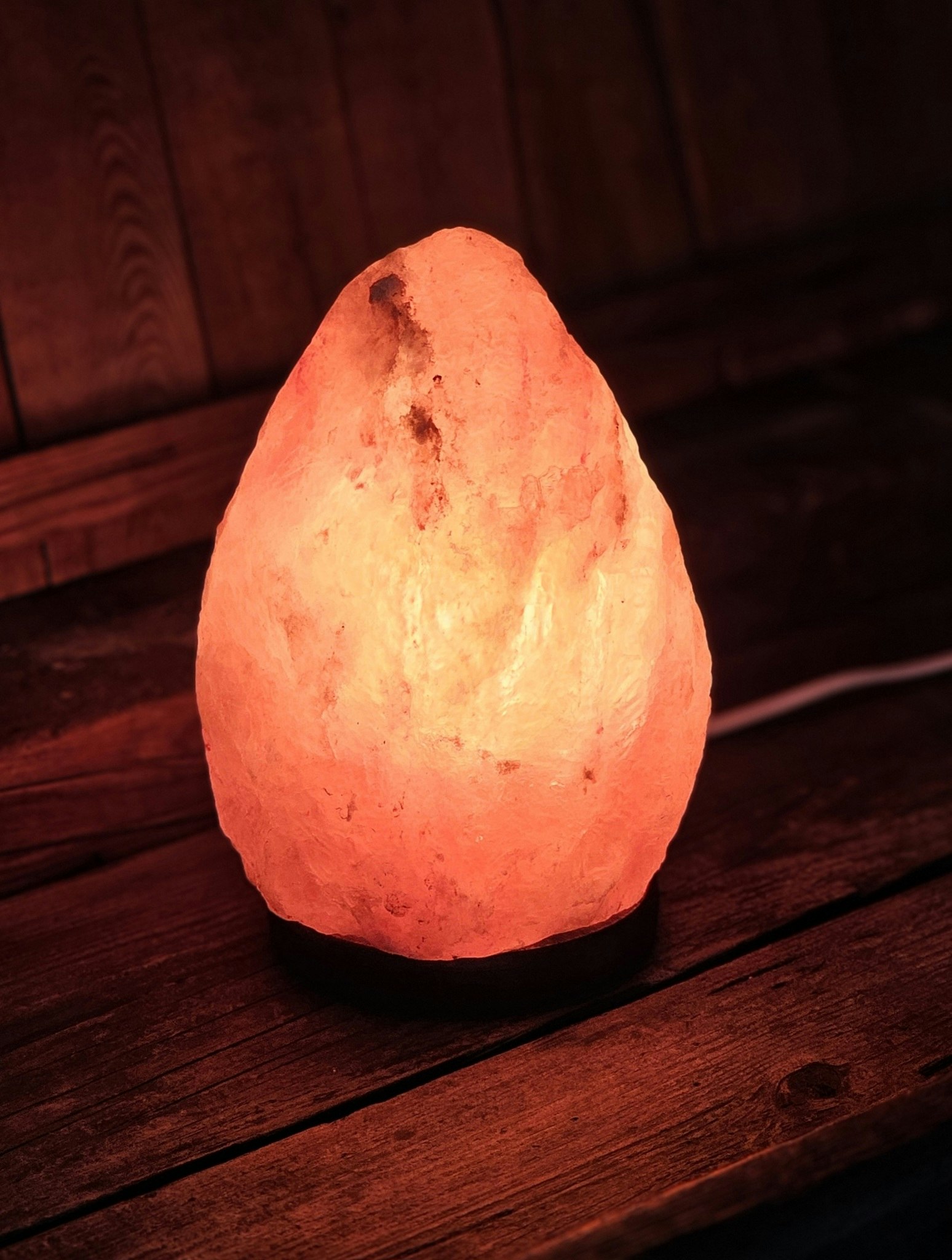 Himalaya Saltkristall, lampa orange