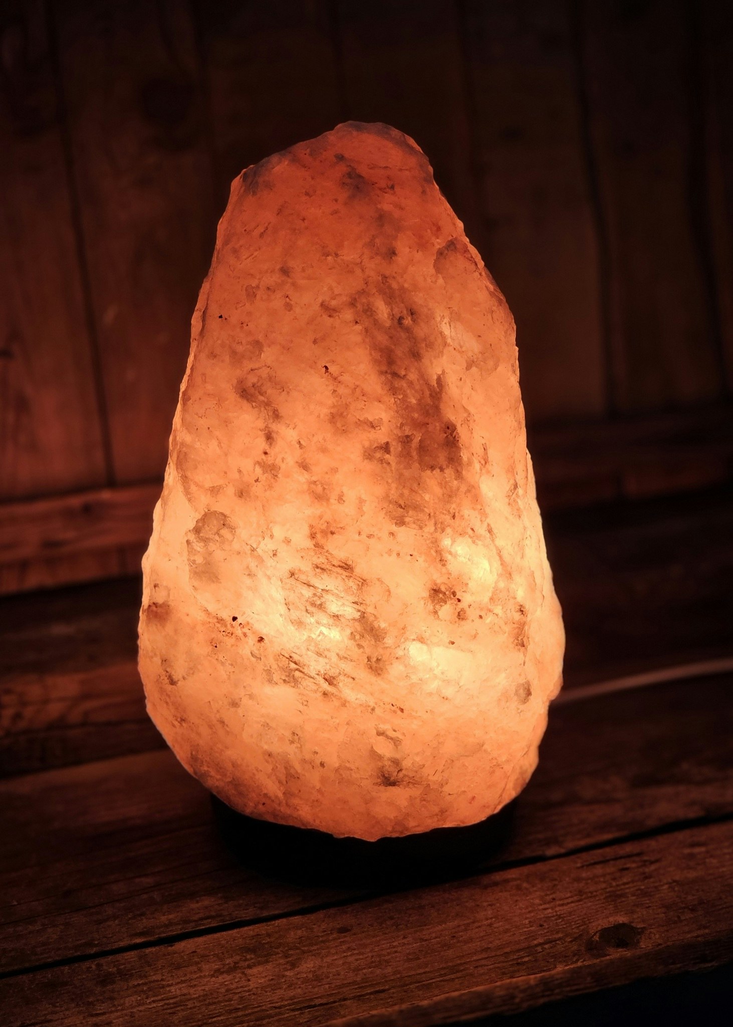 Himalaya Saltkristall, lampa orange XL