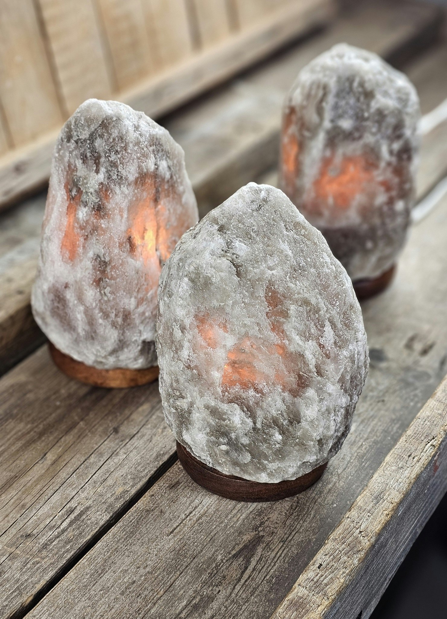 Himalaya Saltkristall, lampa svart