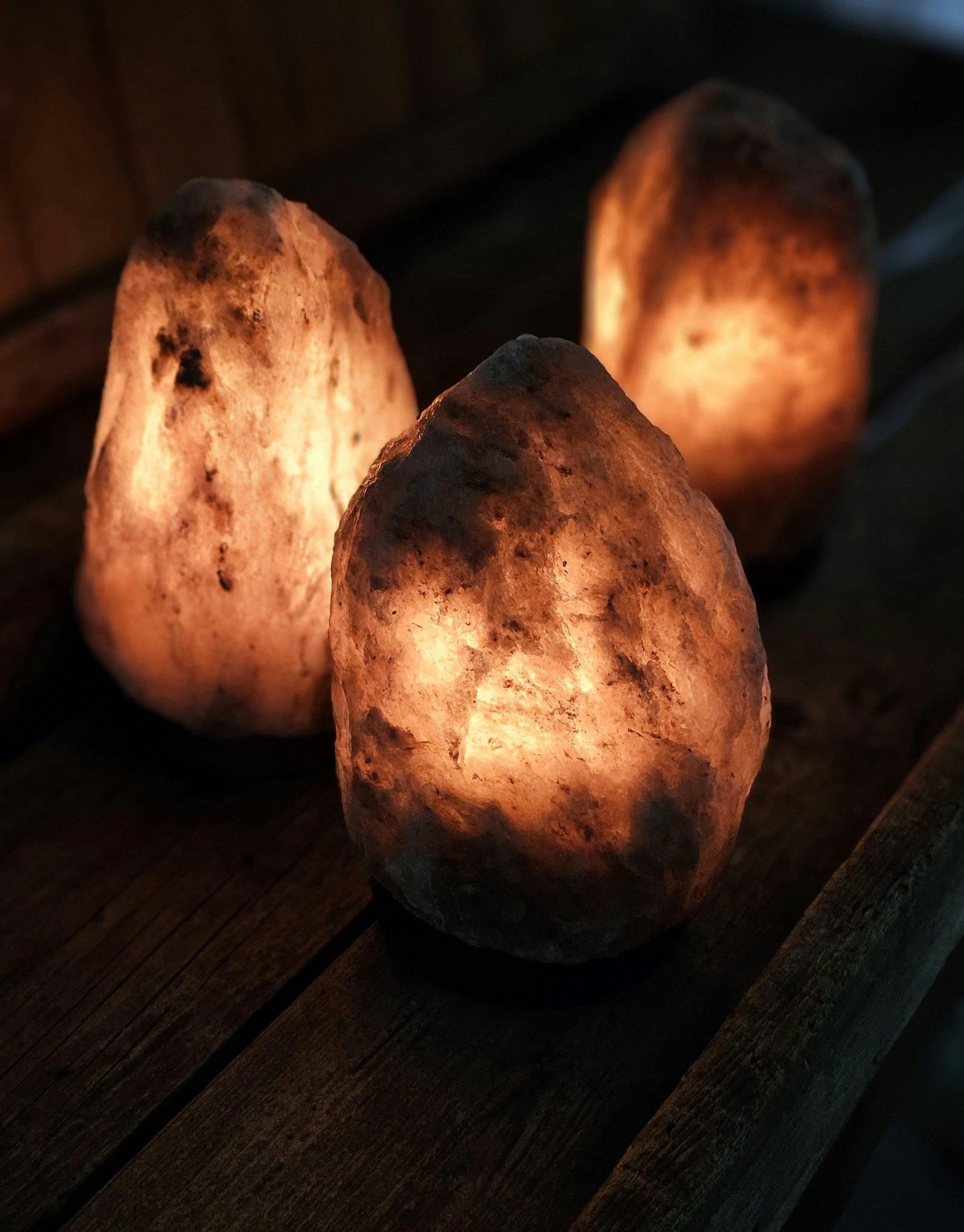 Himalaya Saltkristall, lampa svart
