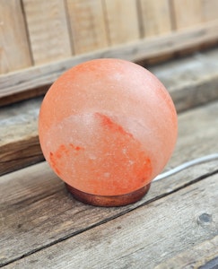 Himalaya Saltkristall, lampa orange klot