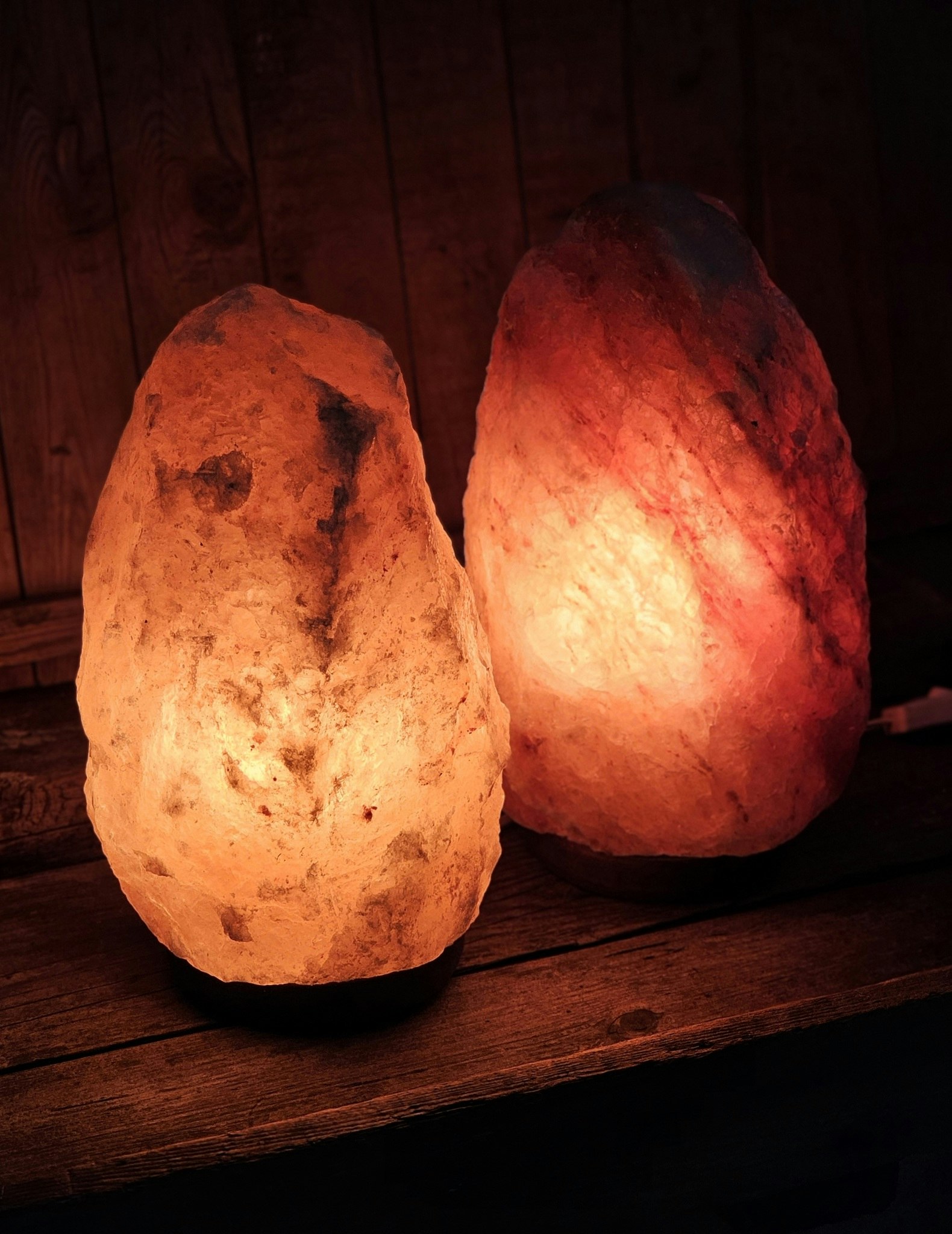 Himalaya Saltkristall, lampa orange XL