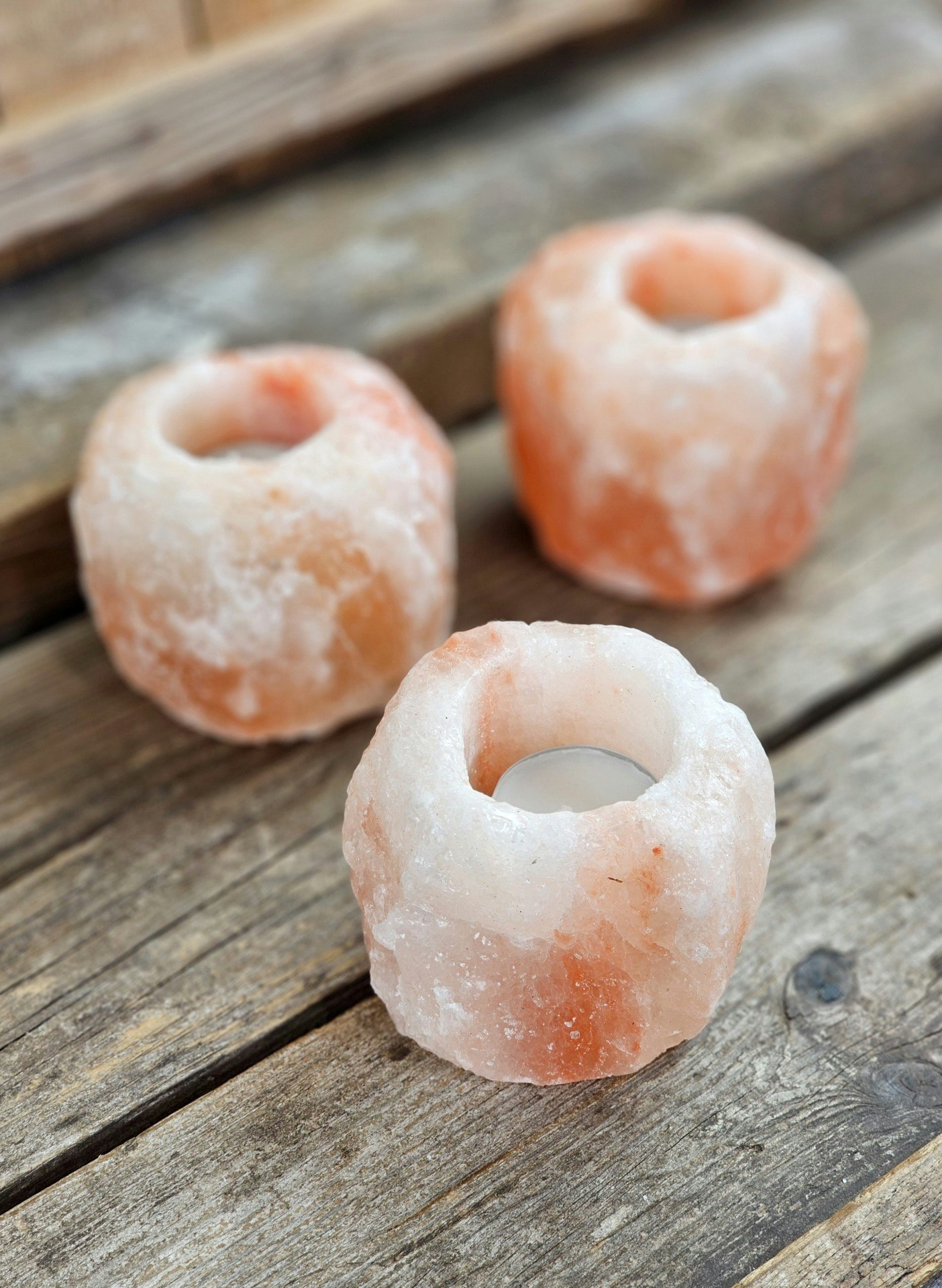 Himalaya Saltkristall, ljuslykta orange