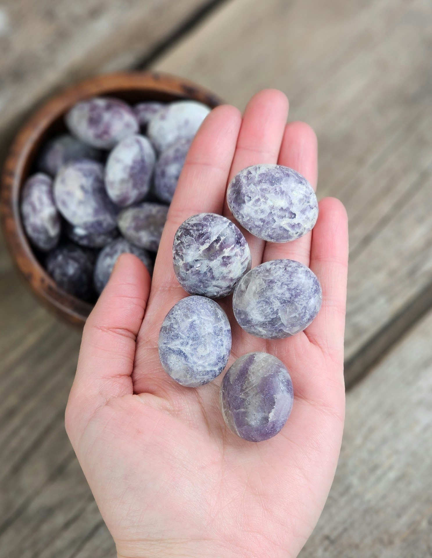 Lepidolit, mini touchstone