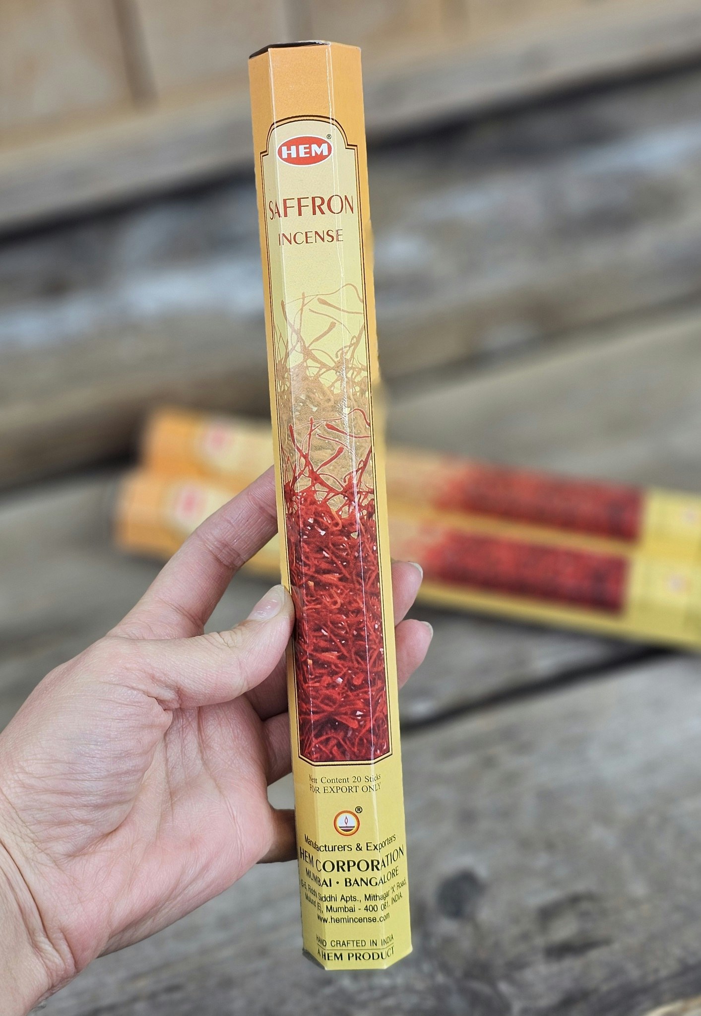 HEM - Saffron (Saffran), rökelsepinnar