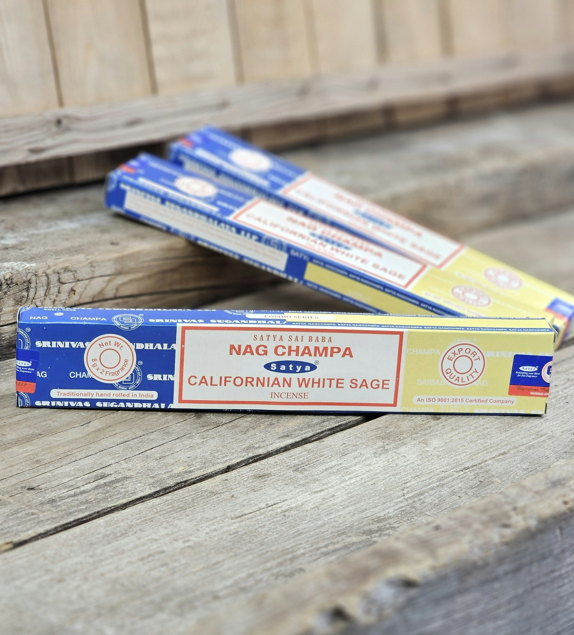Satya Sai Baba Combo Serie - Nag Champa & Californian White Sage, rökelsepinnar