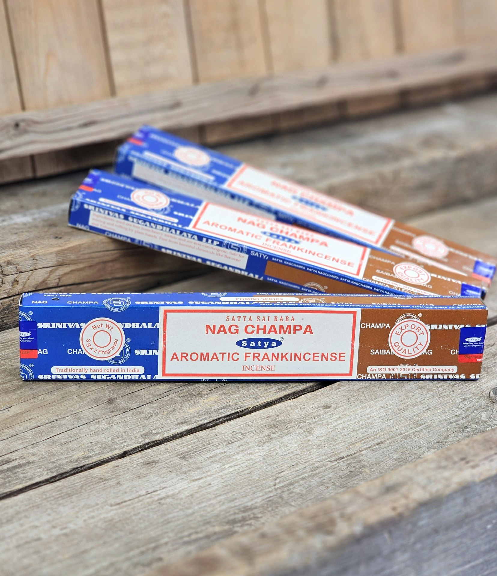 Satya Sai Baba Combo Serie - Nag Champa & Aromatic Frankincense, rökelsepinnar