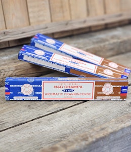 Satya Sai Baba Combo Serie - Nag Champa & Aromatic Frankincense, rökelsepinnar