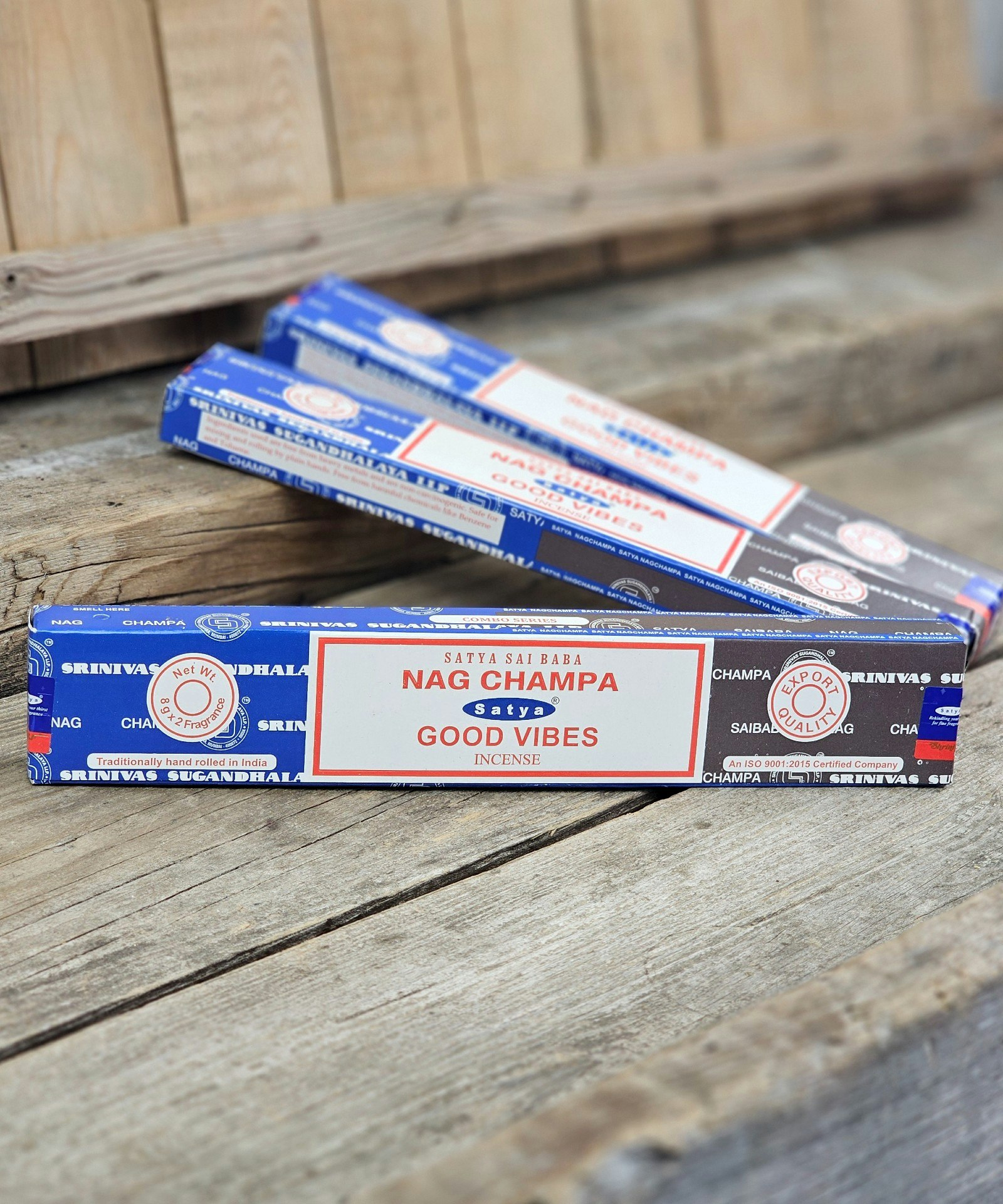 Satya Sai Baba Combo Serie - Nag Champa & Good Vibes, rökelsepinnar