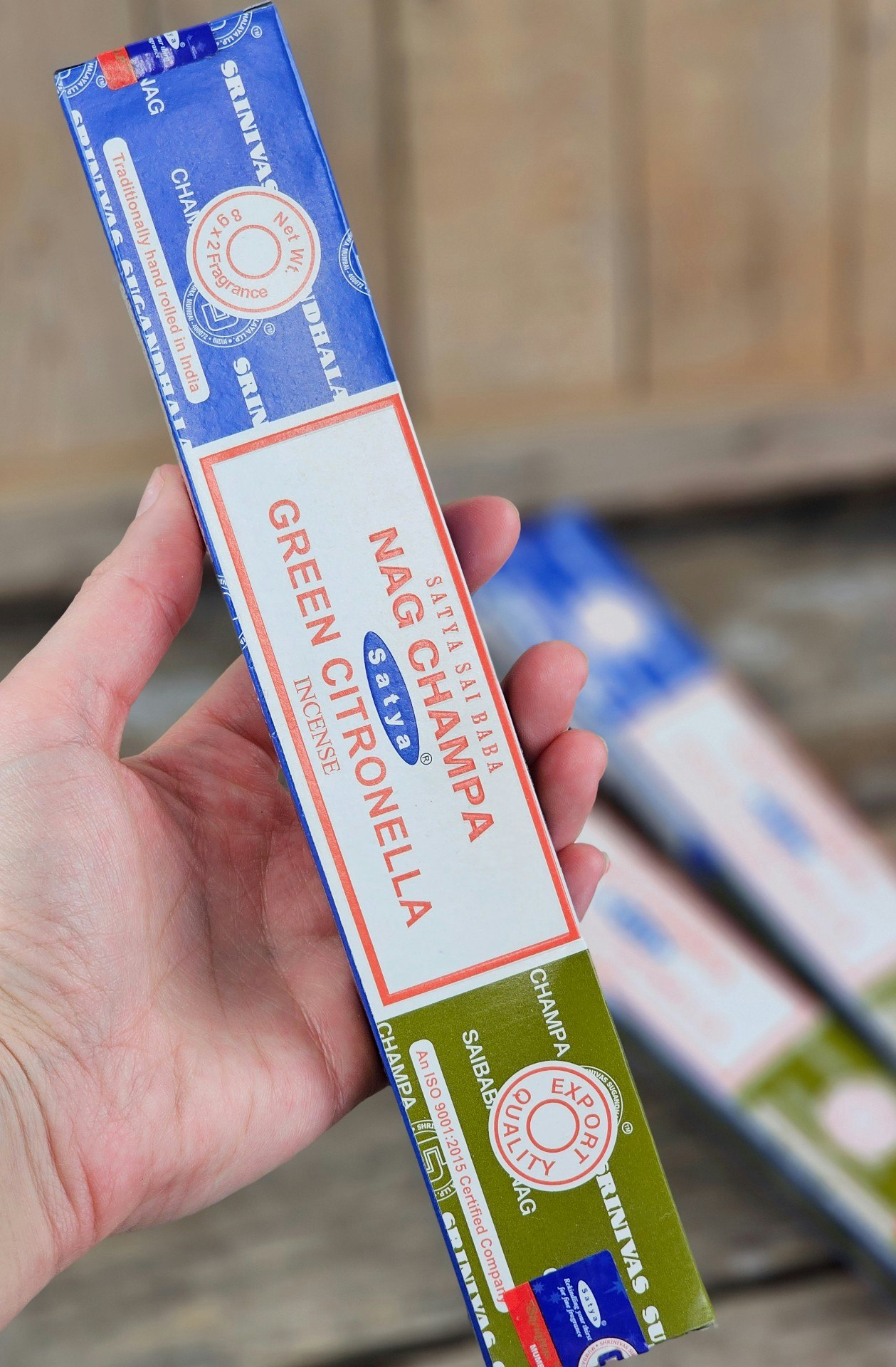 Satya Sai Baba Combo Serie - Nag Champa & Green Citronella, rökelsepinnar