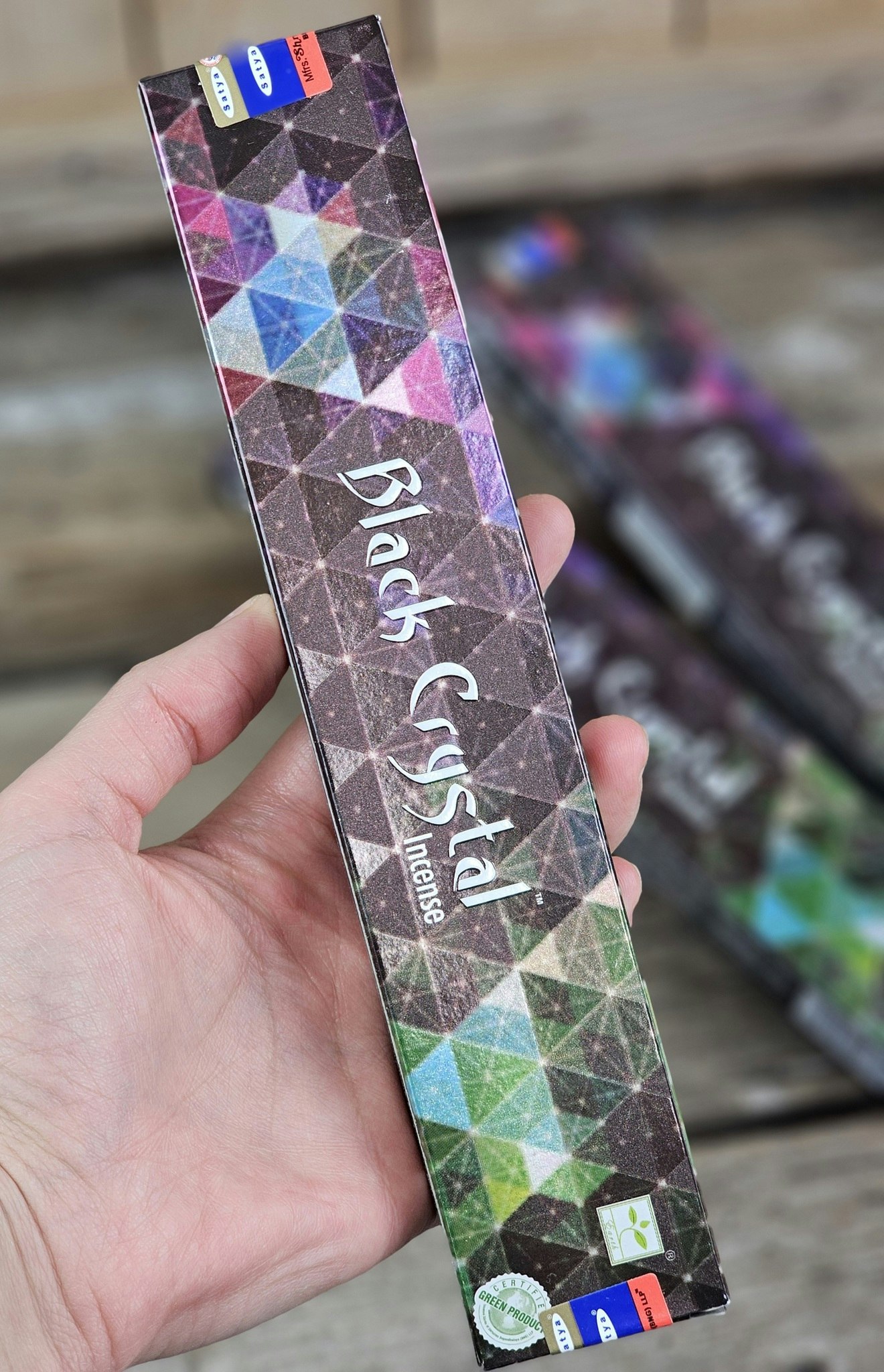 Satya - Black Crystal, rökelsepinnar
