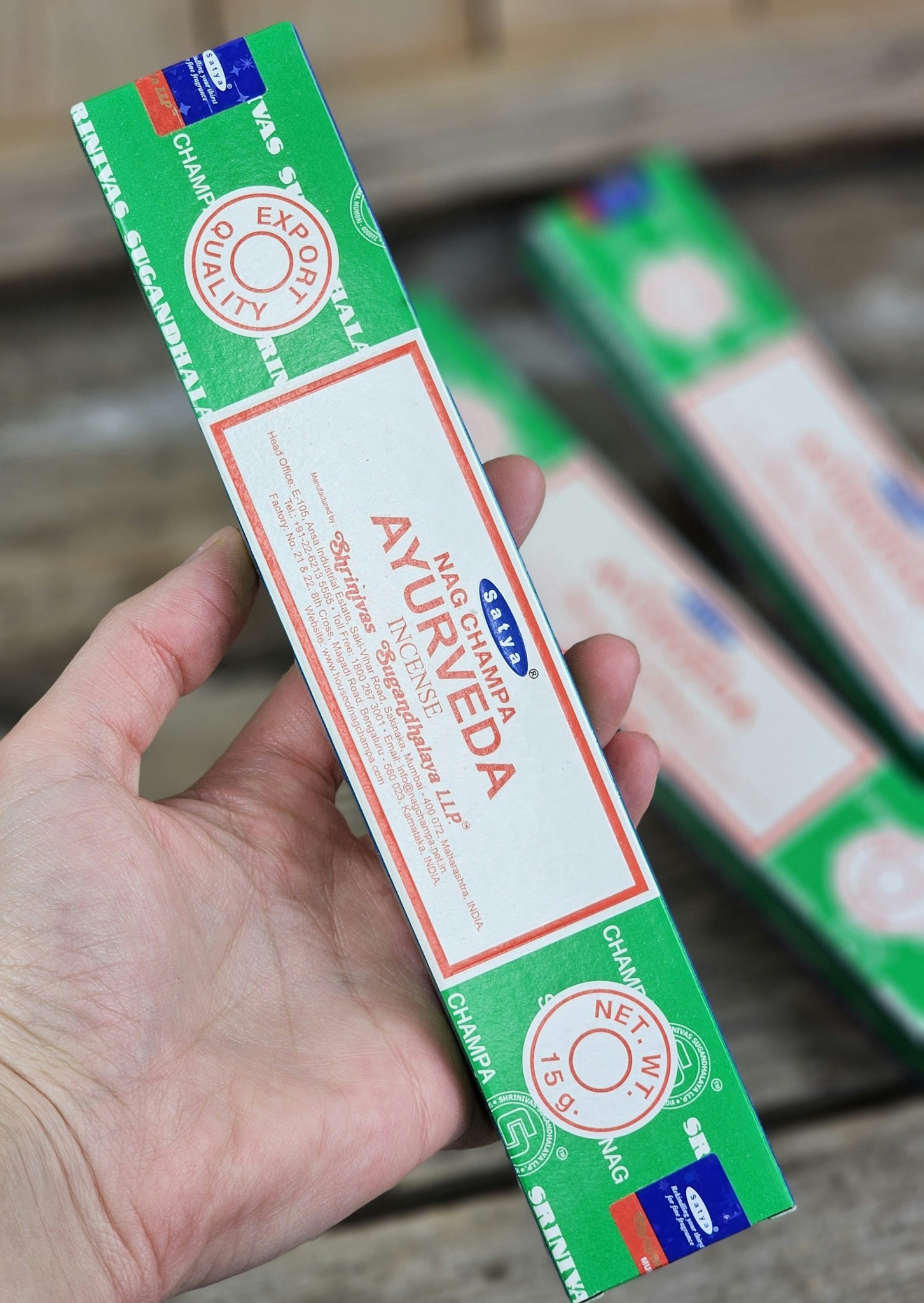 Satya - Nag Champa Ayurveda, rökelsepinnar