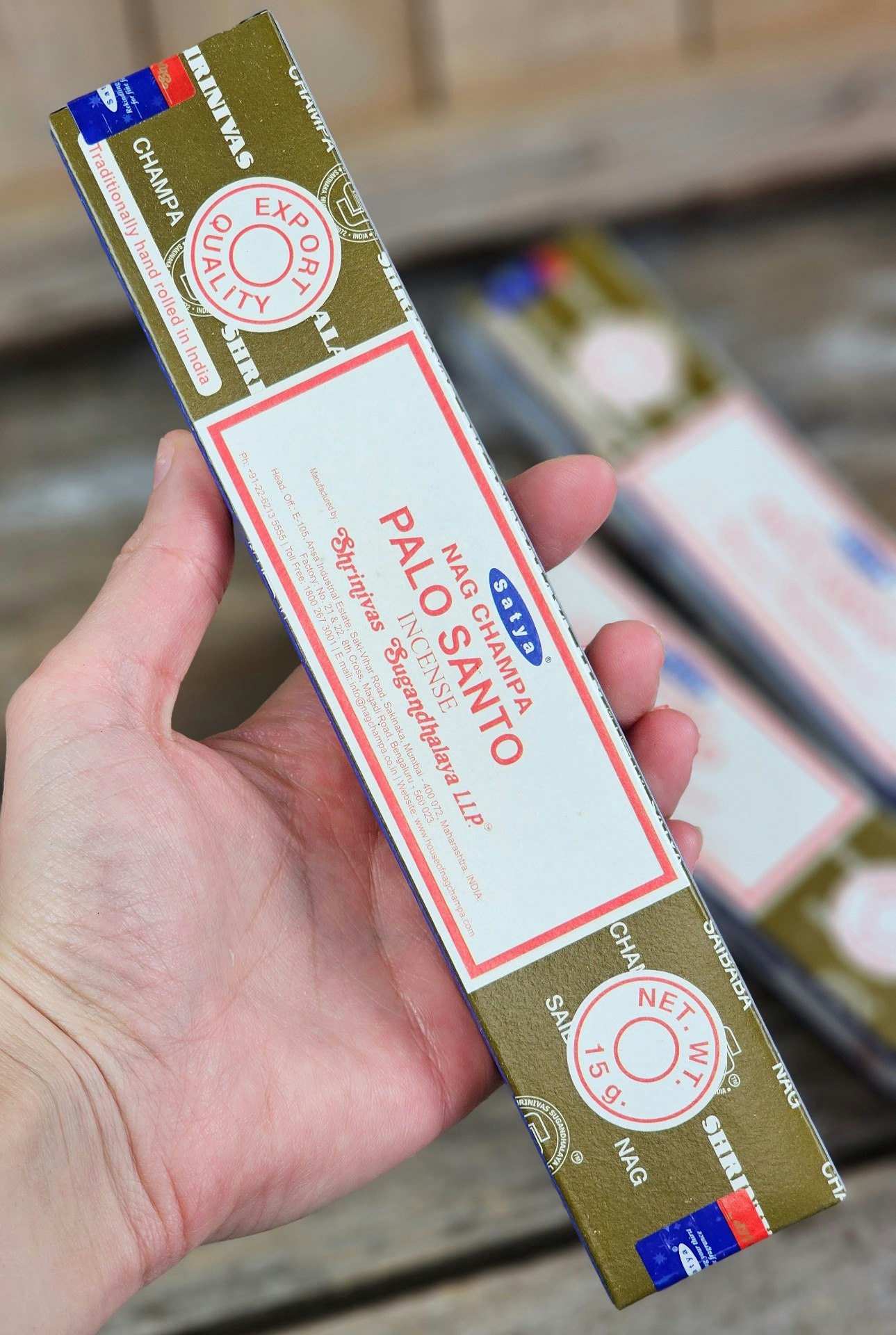 Satya - Nag Champa Palo Santo, rökelsepinnar
