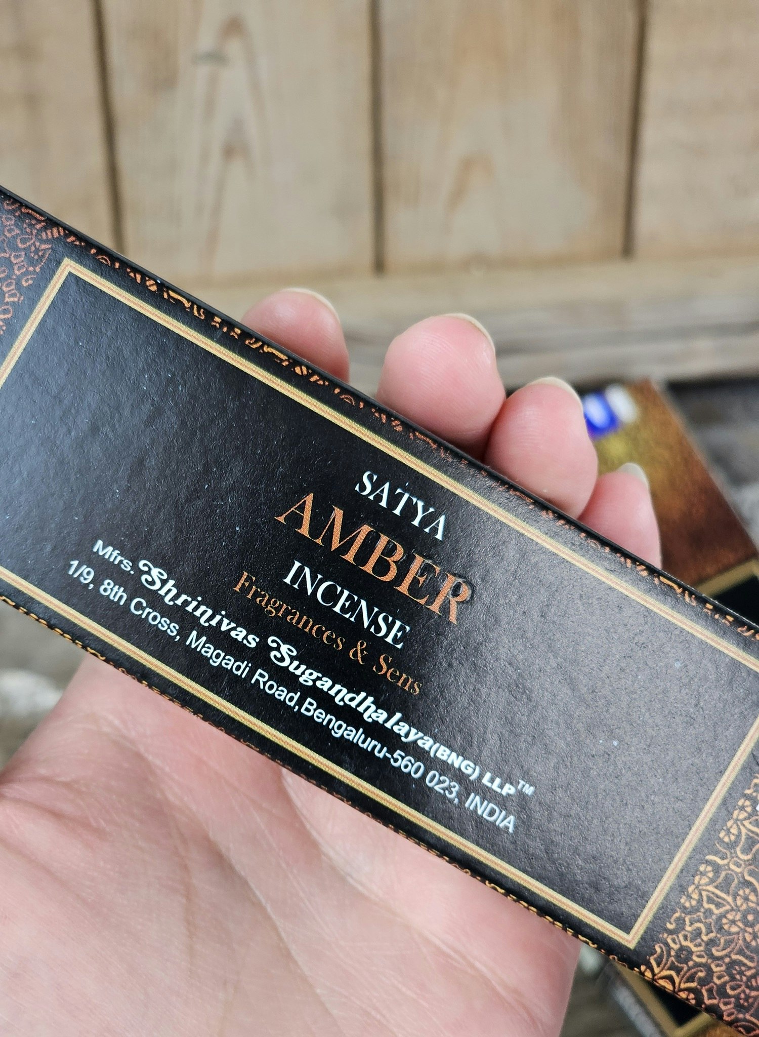 Satya - Amber, rökelsepinnar