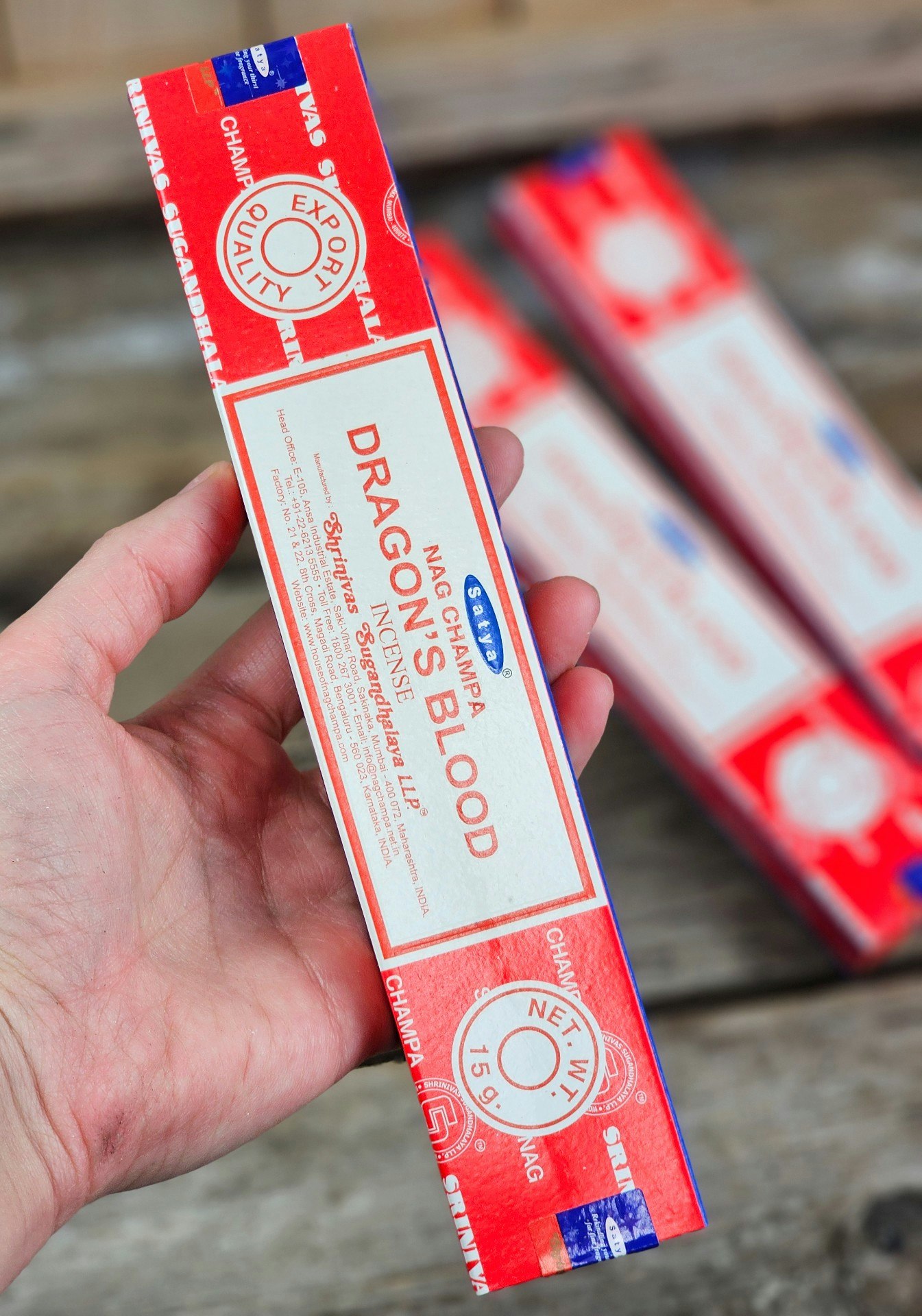 Satya - Nag Champa Dragons Blood, rökelsepinnar