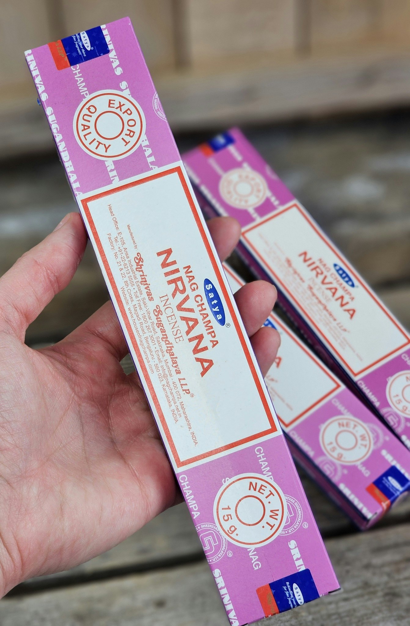 Satya - Nag Champa Nirvana, rökelsepinnar