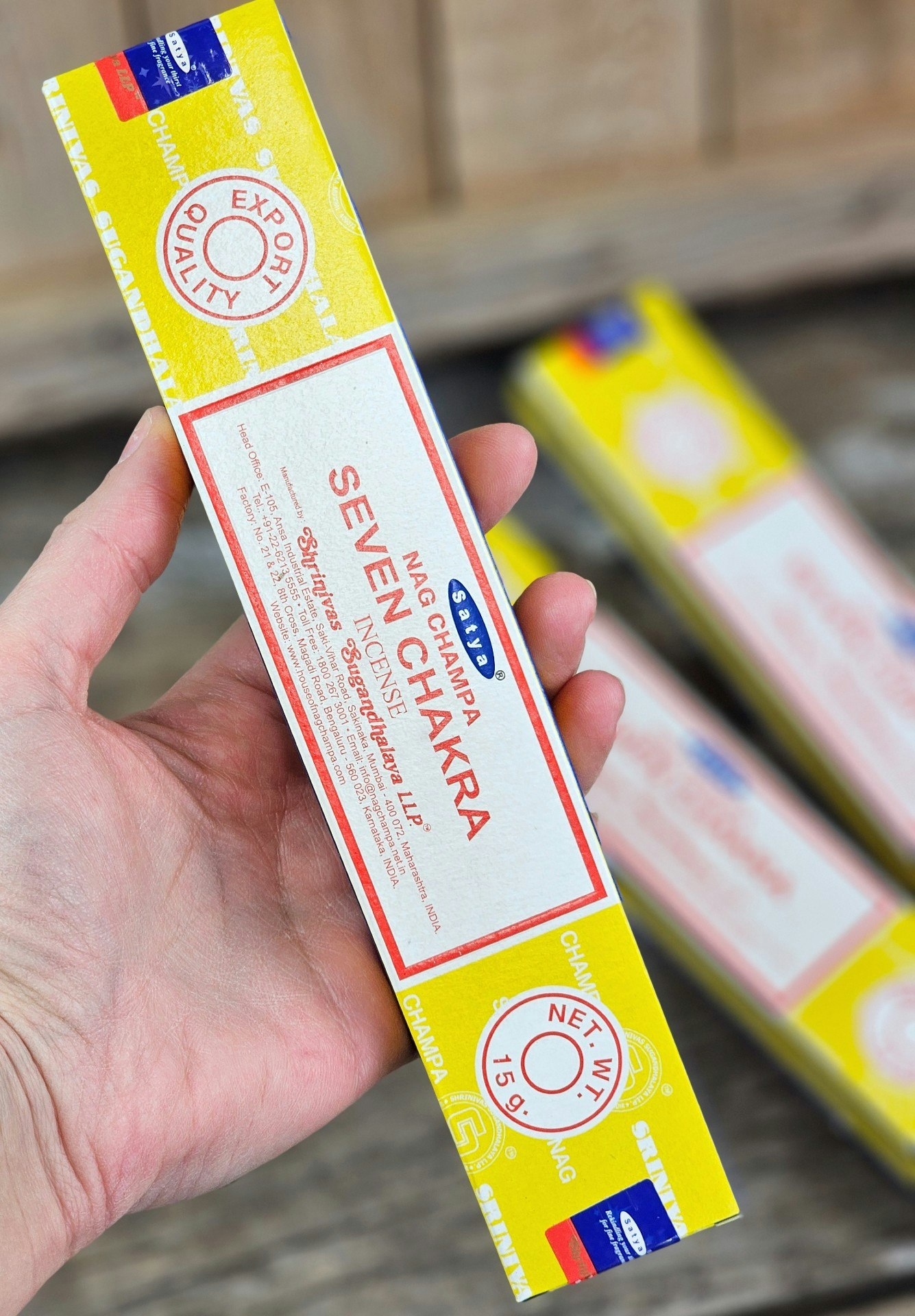 Satya - Nag Champa Seven Chakra, rökelsepinnar