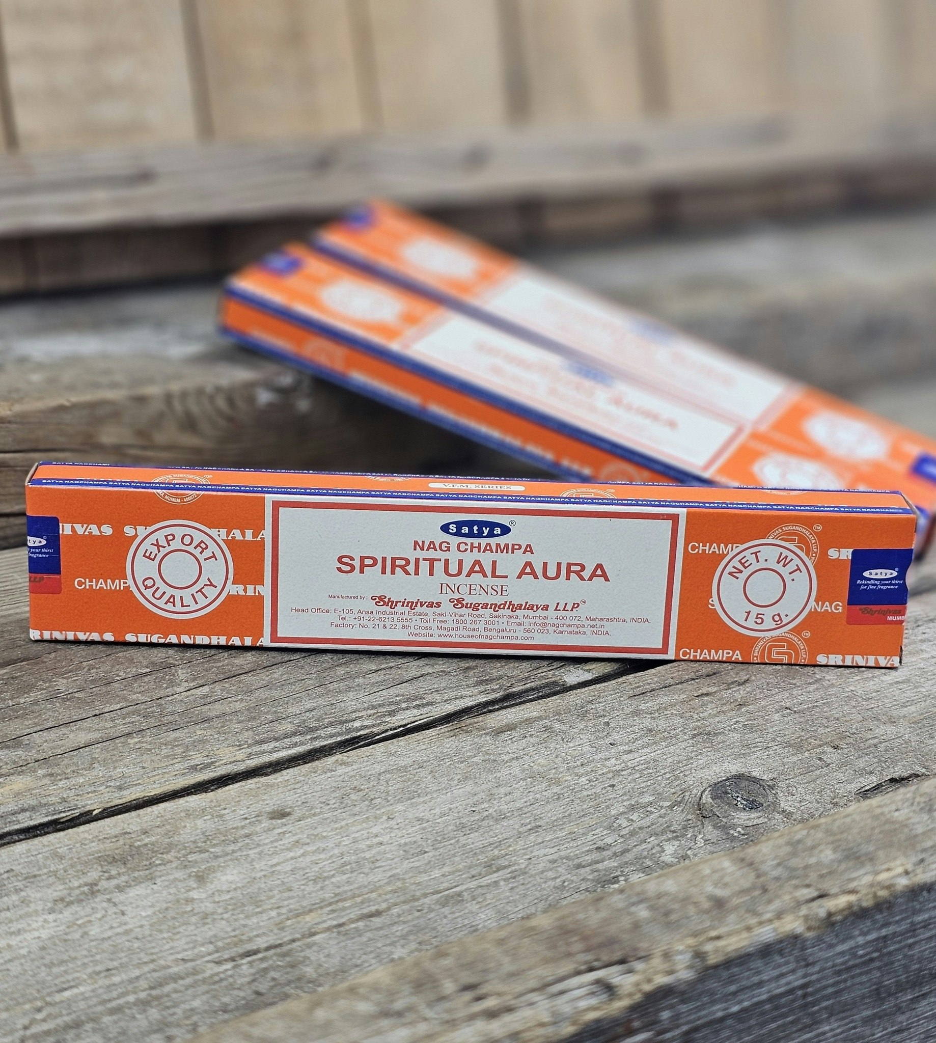 Satya - Nag Champa Spiritual Aura, rökelsepinnar