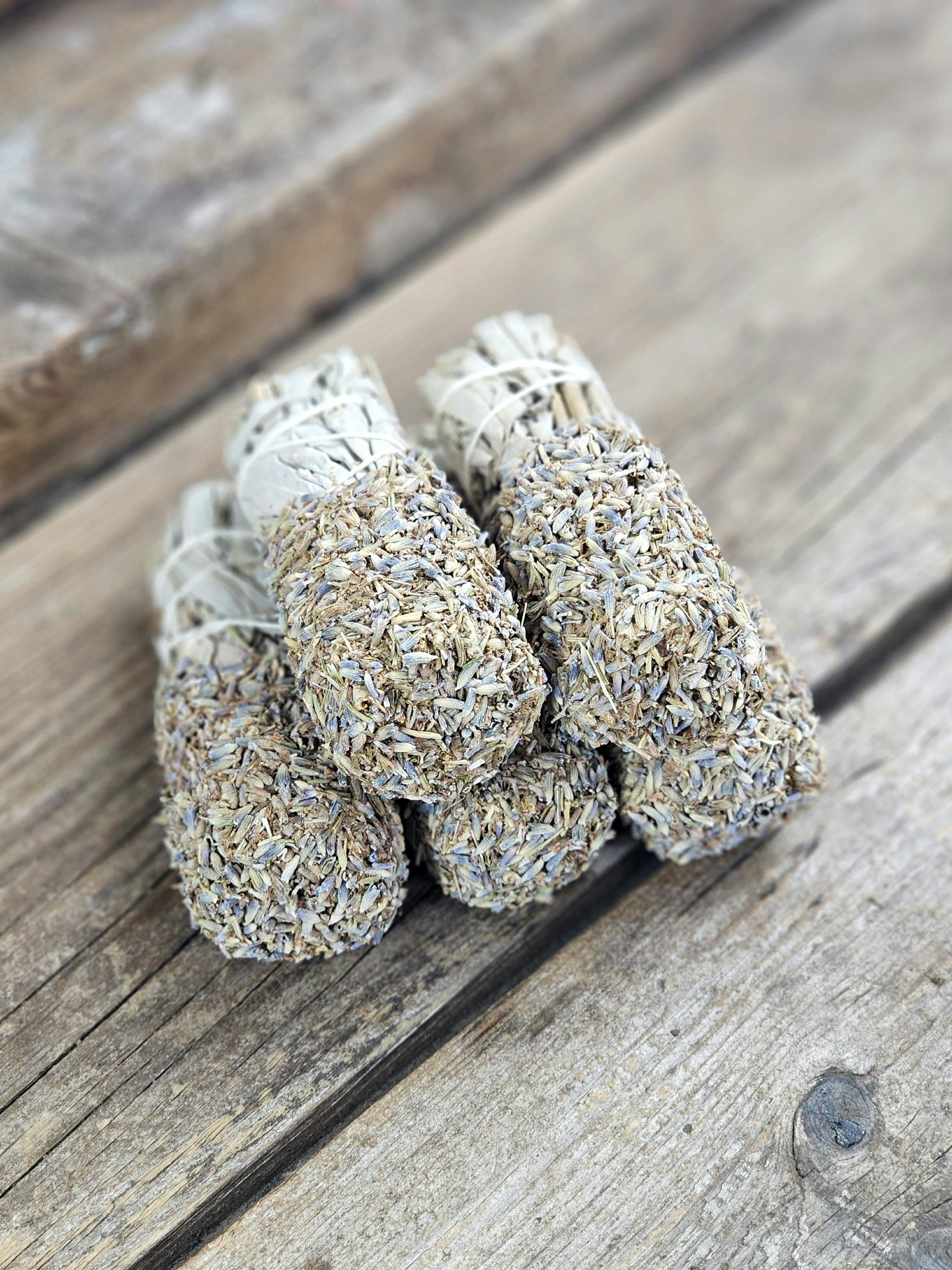 Vit Salvia med Lavendel, smudge bunt