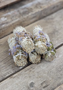 Blå Salvia (Shasta Sage) med Havslavendel