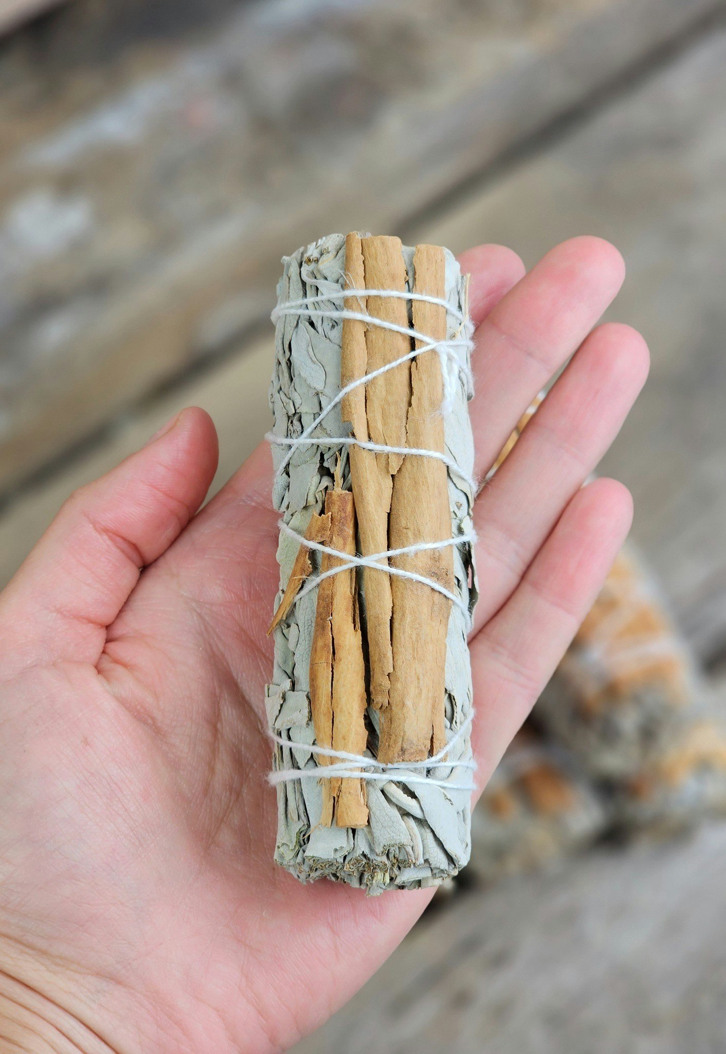 Vit Salvia med Kanel