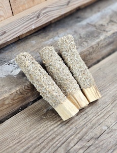 Palo Santo (Heligt trä), smudge med mald Vit Salvia