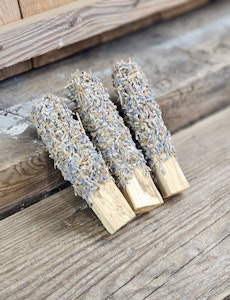 Palo Santo (Heligt trä), smudge med Lavendel