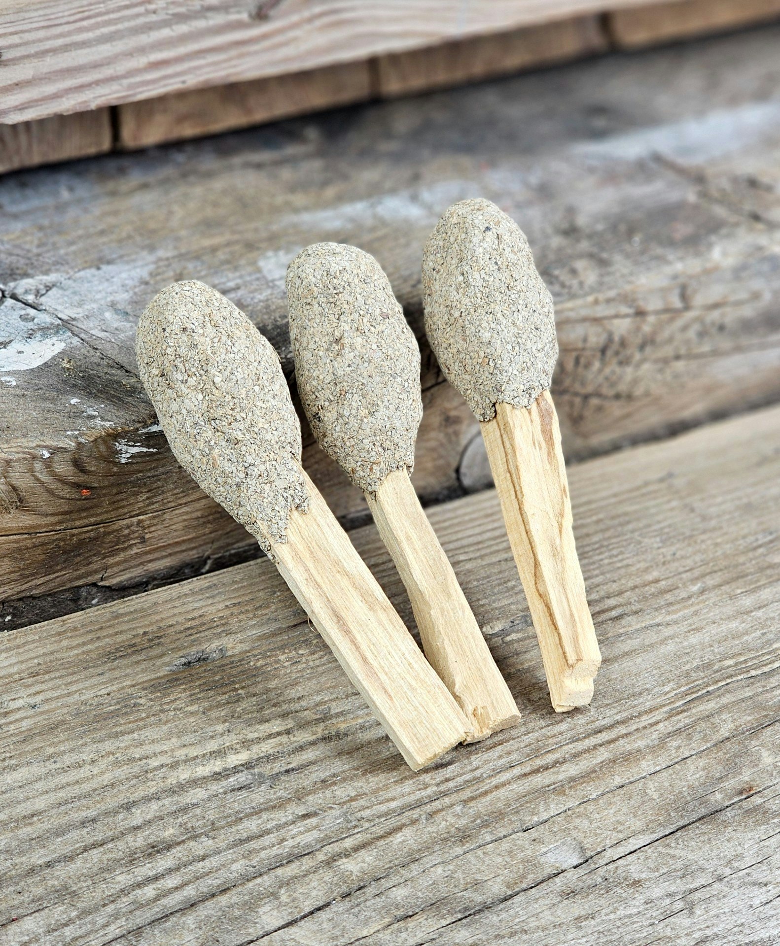 Palo Santo (Heligt trä), smudge med Vit Salvia