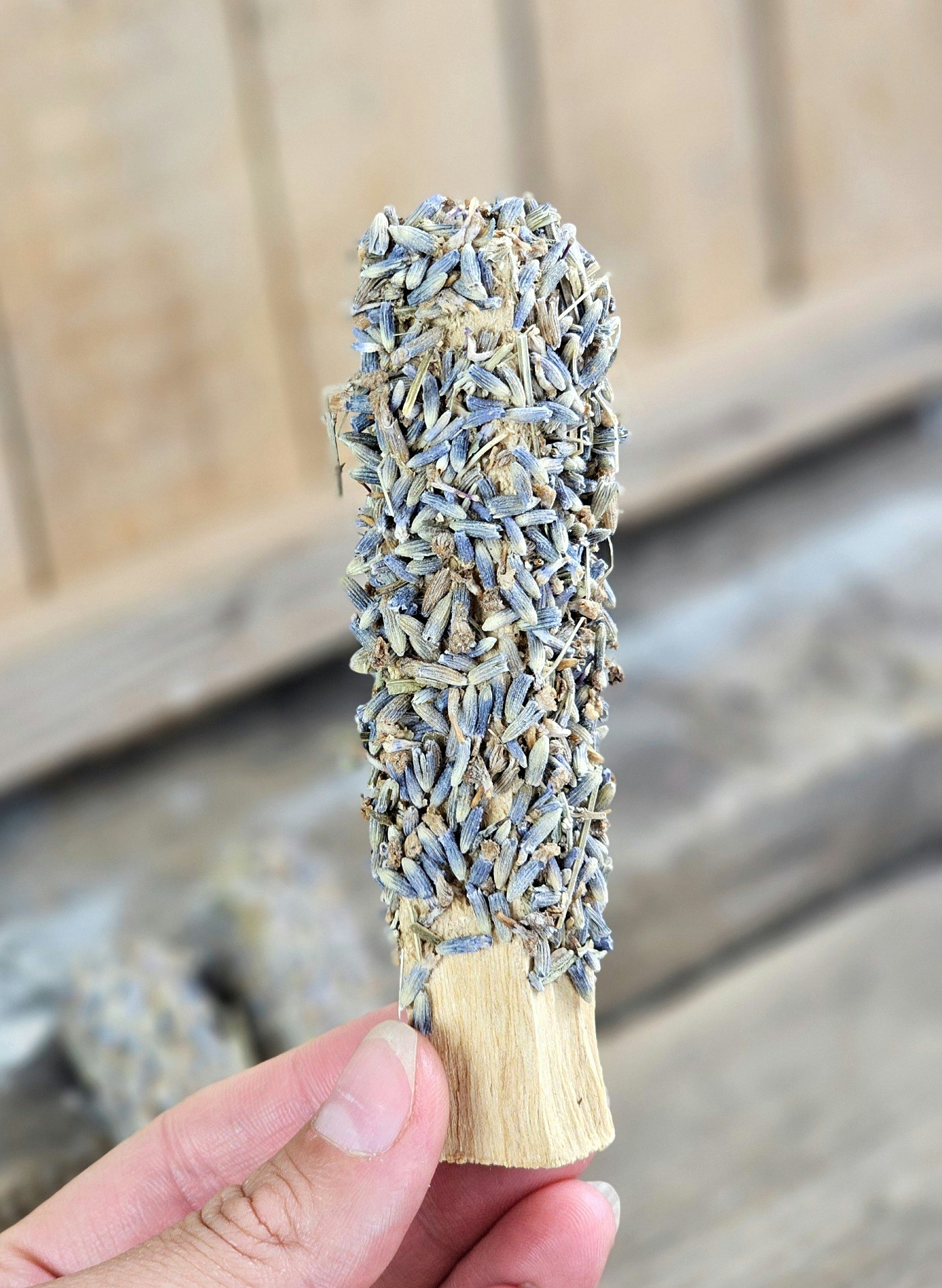 Palo Santo (Heligt trä), smudge med Lavendel