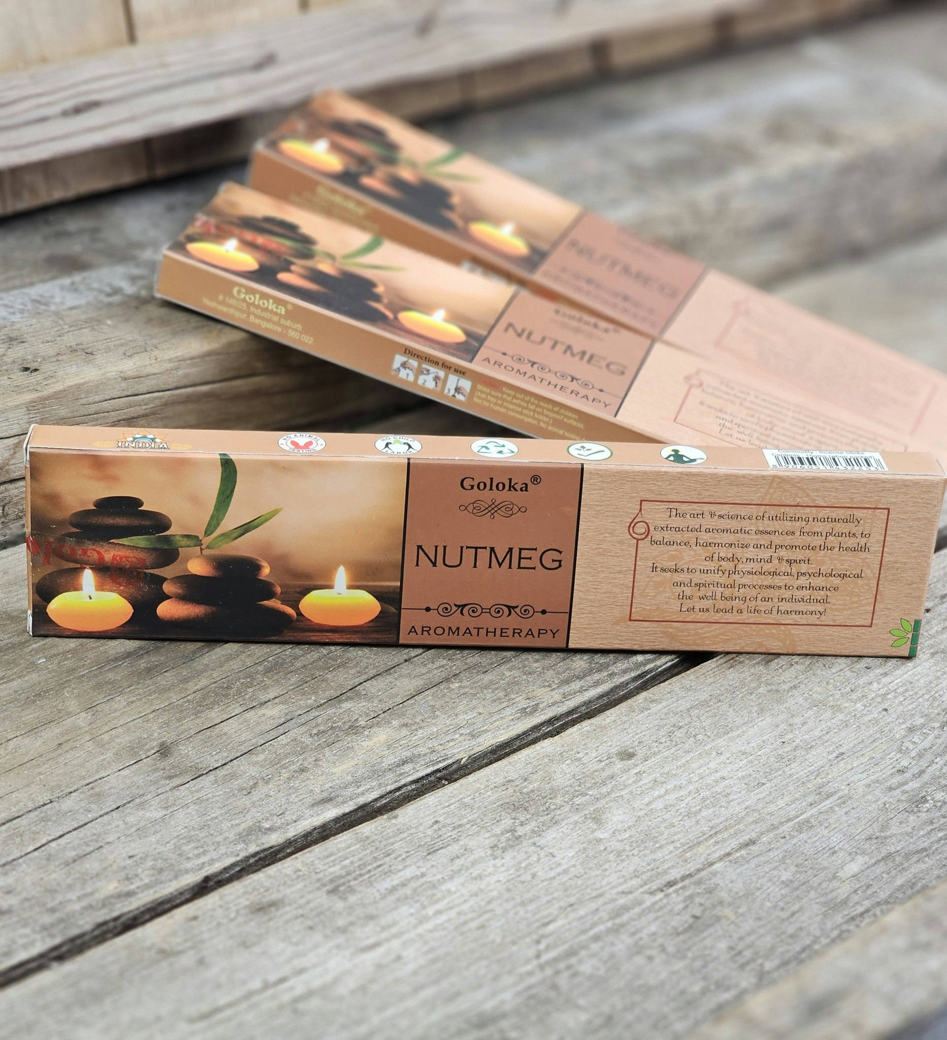GOLOKA - Aromatherapy Nutmeg, rökelsepinnar