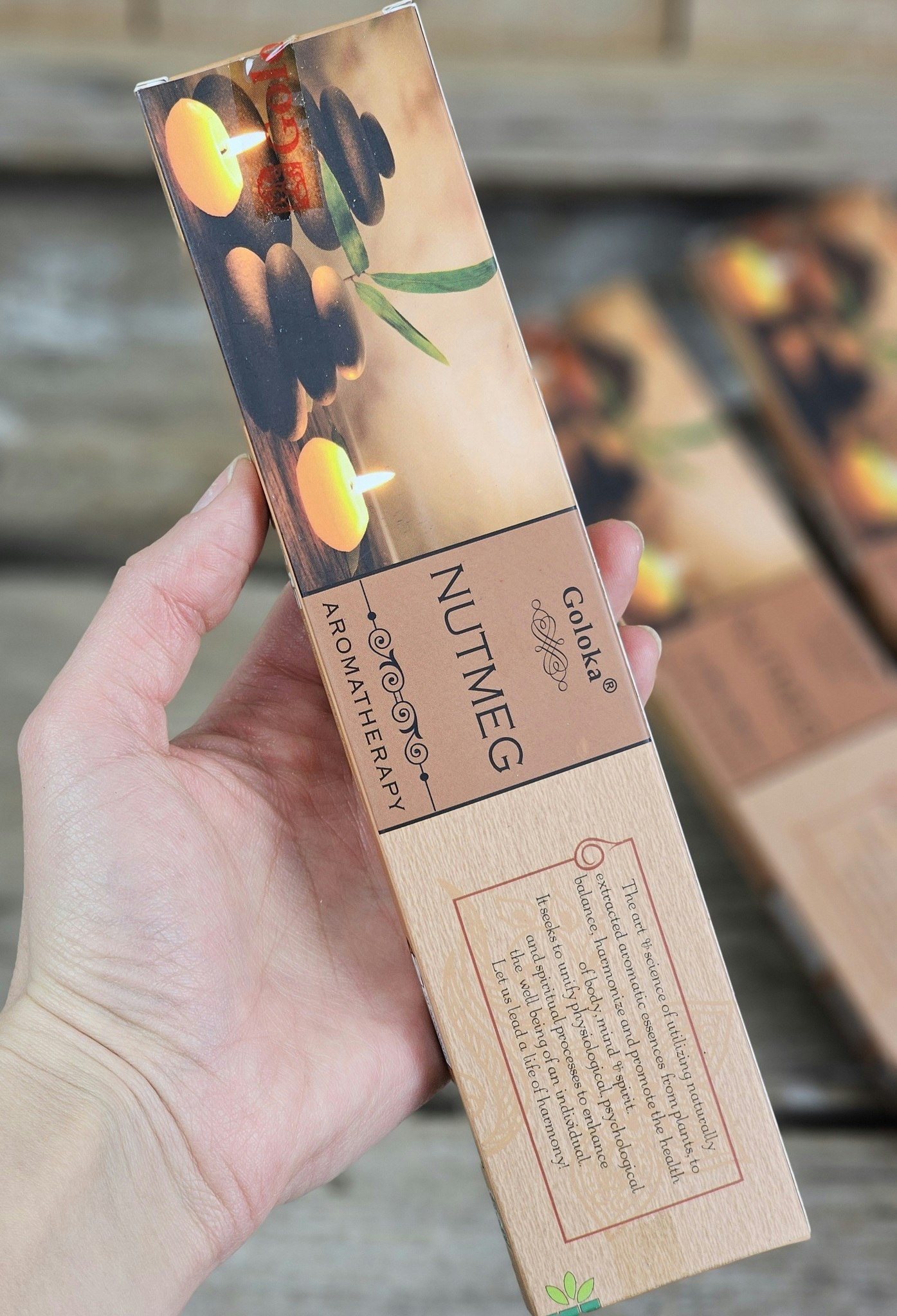 GOLOKA - Aromatherapy Nutmeg, rökelsepinnar