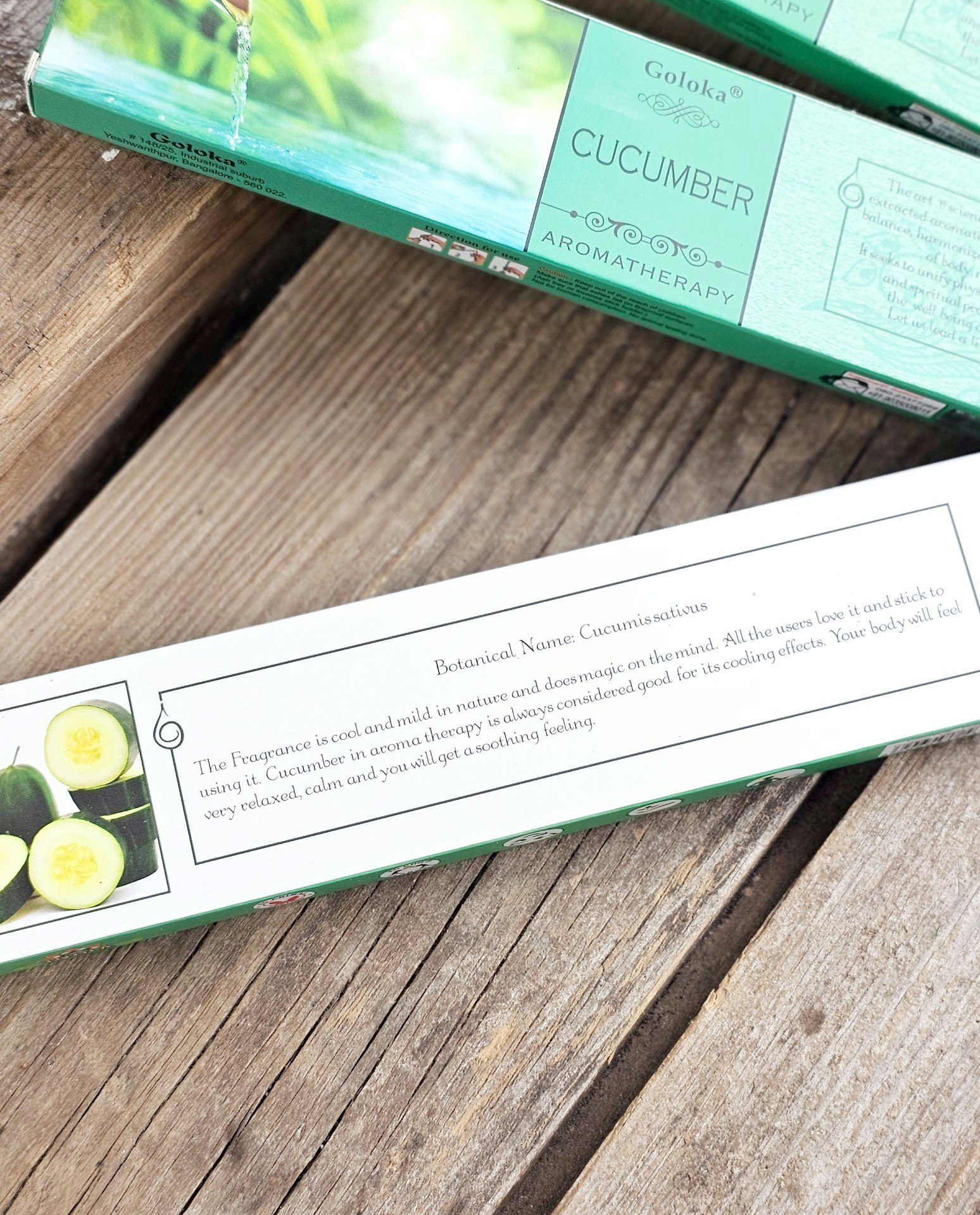 GOLOKA - Aromatherapy Cucumber, rökelsepinnar
