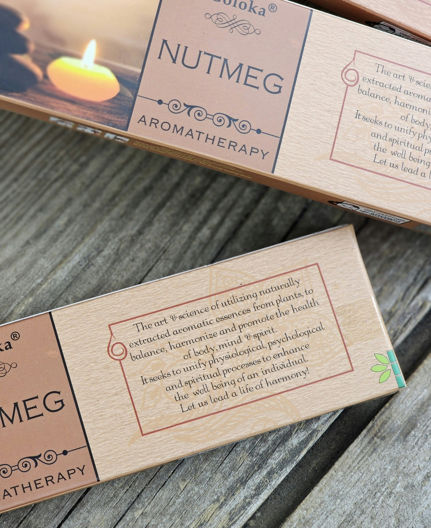 GOLOKA - Aromatherapy Nutmeg, rökelsepinnar
