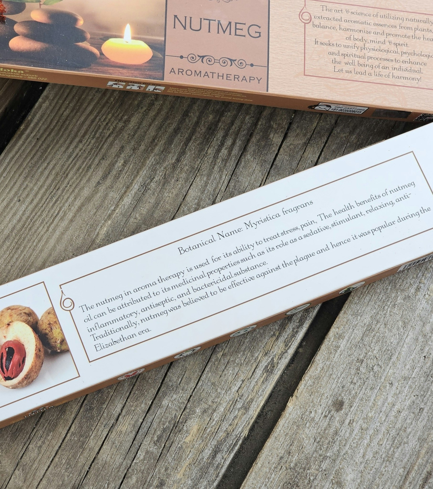 GOLOKA - Aromatherapy Nutmeg, rökelsepinnar