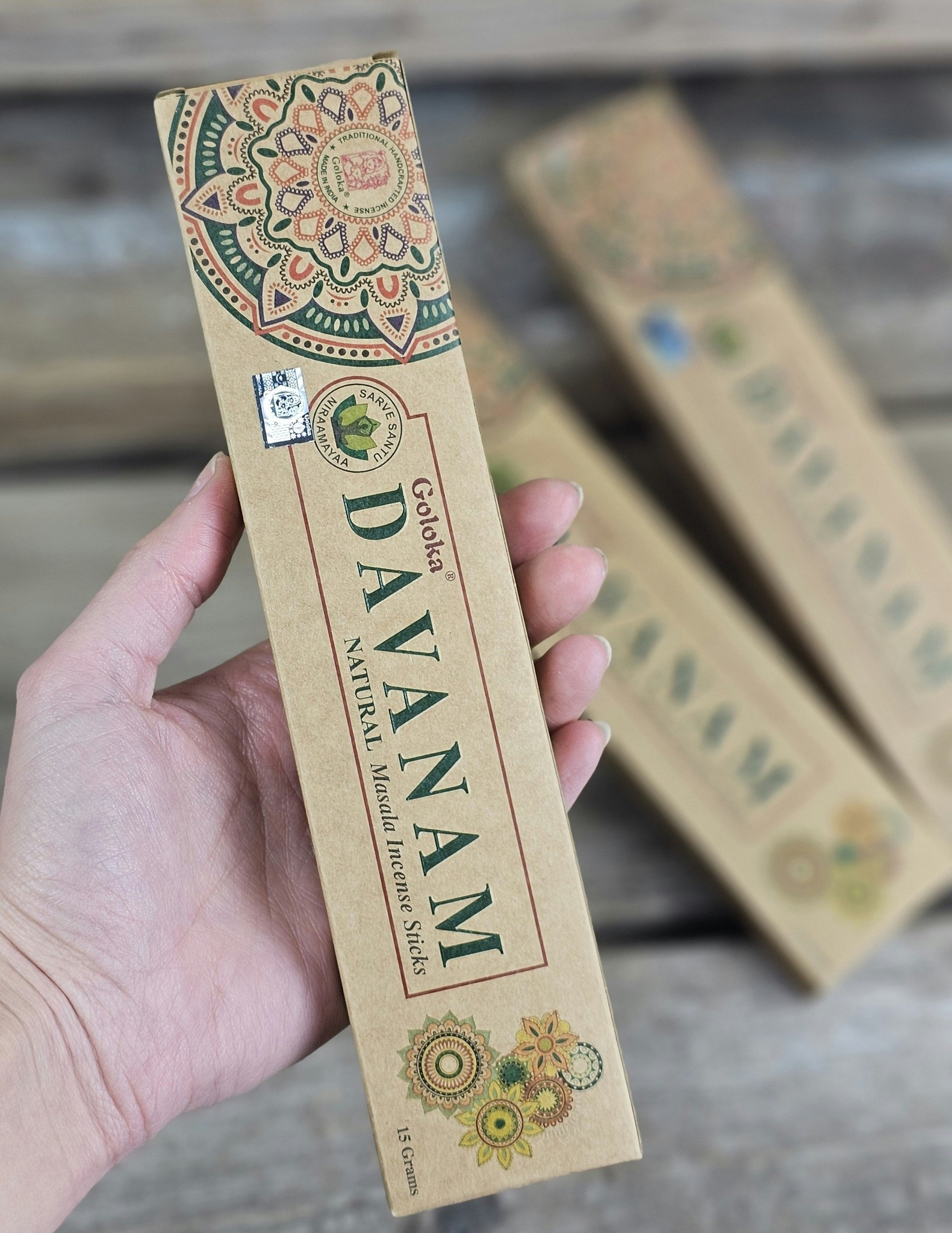 GOLOKA - Organic Davanam, rökelsepinnar