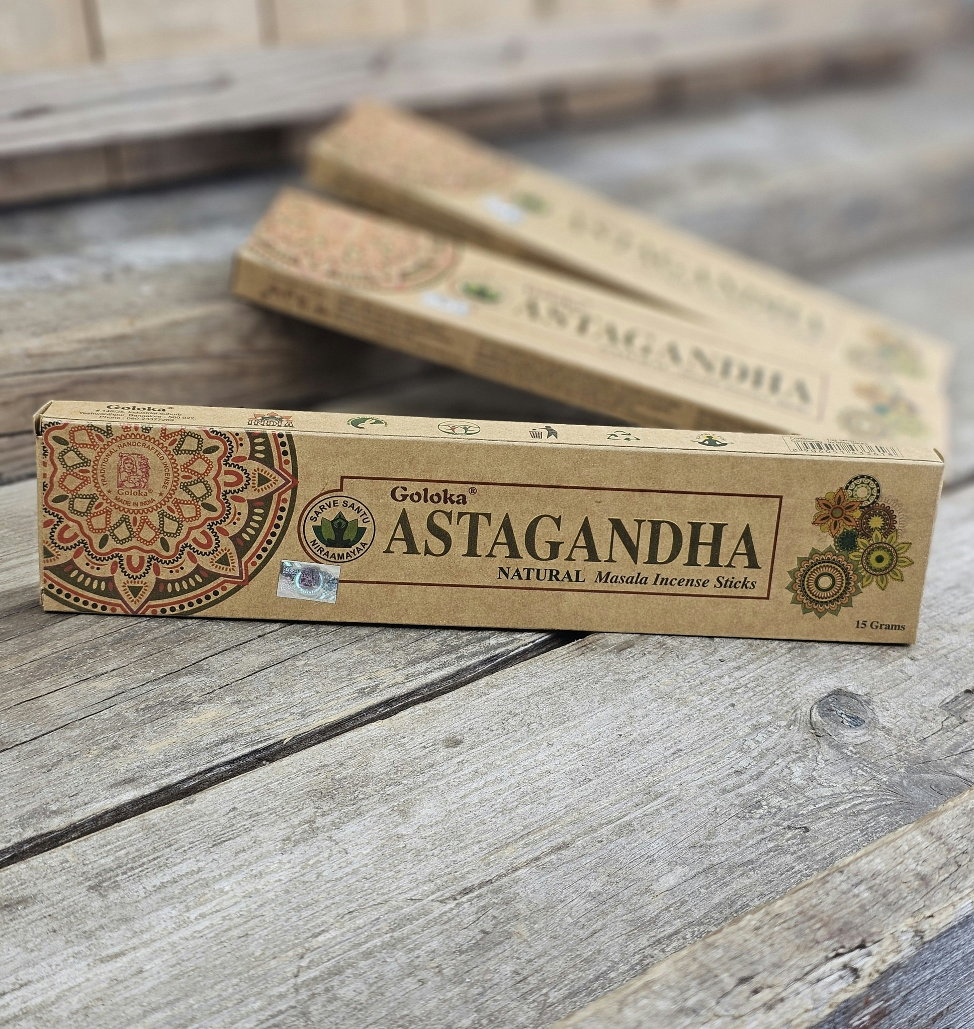 GOLOKA - Organic Astagandha, rökelsepinnar