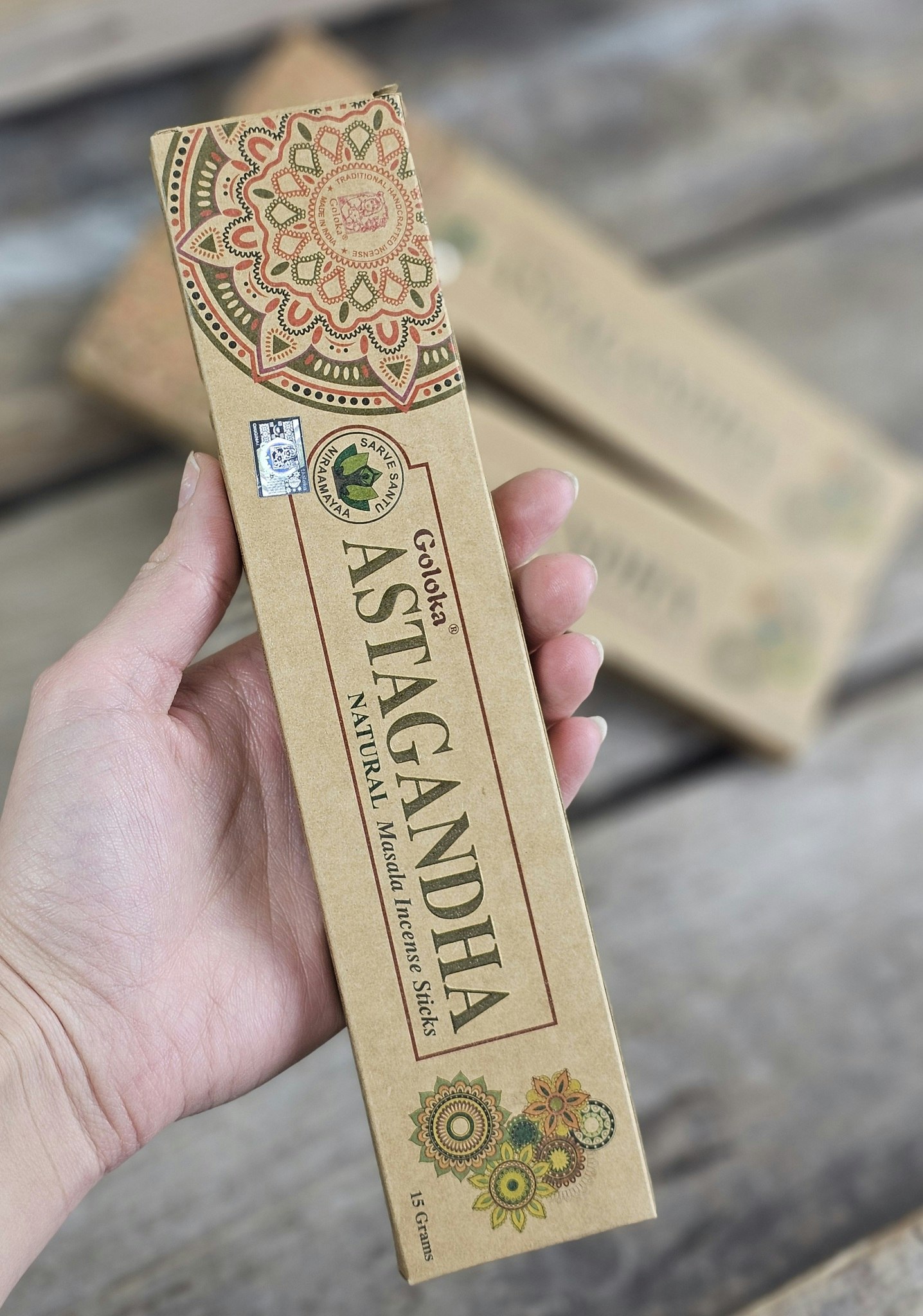 GOLOKA - Organic Astagandha, rökelsepinnar