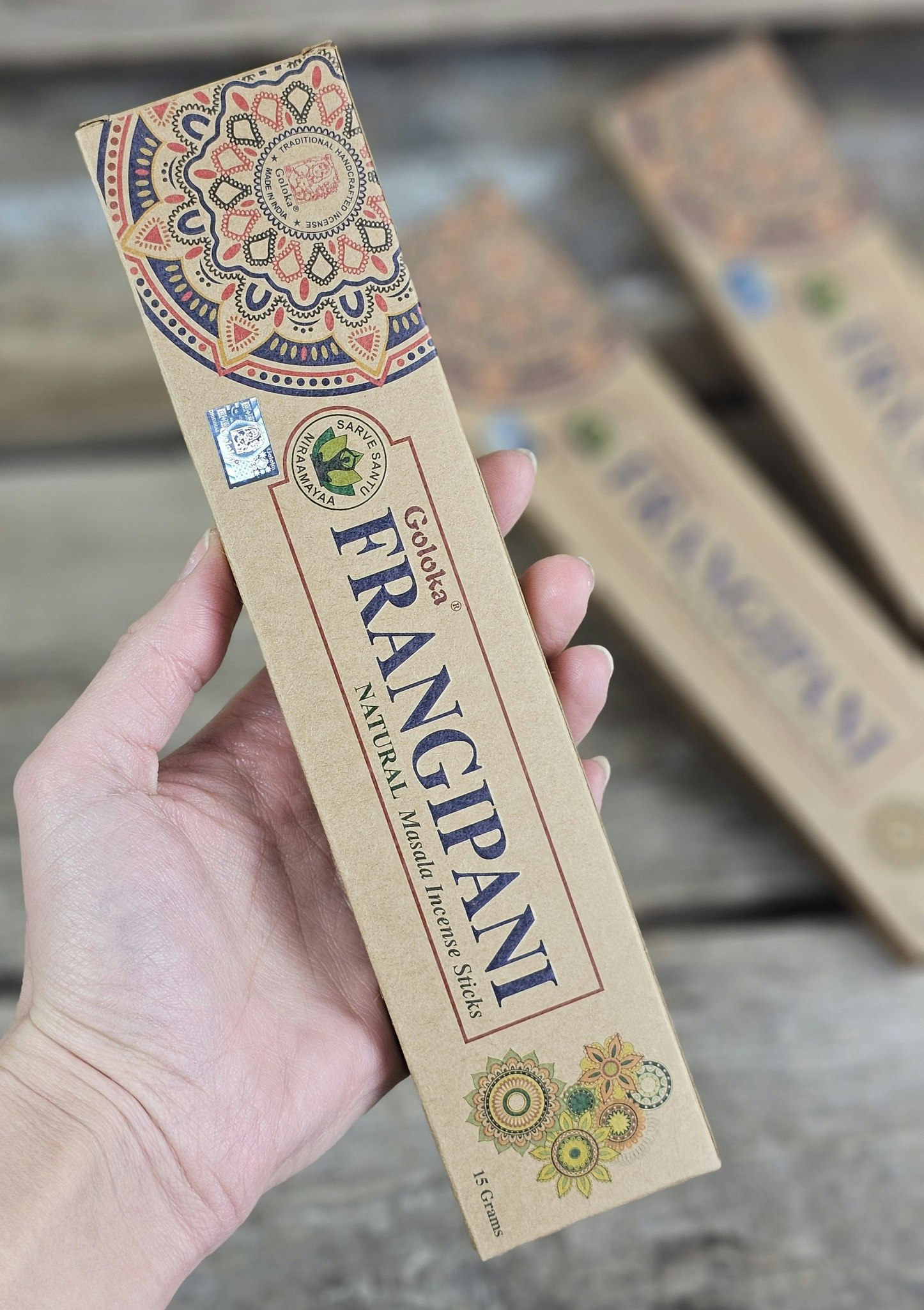 GOLOKA - Organic Frangipani, rökelsepinnar
