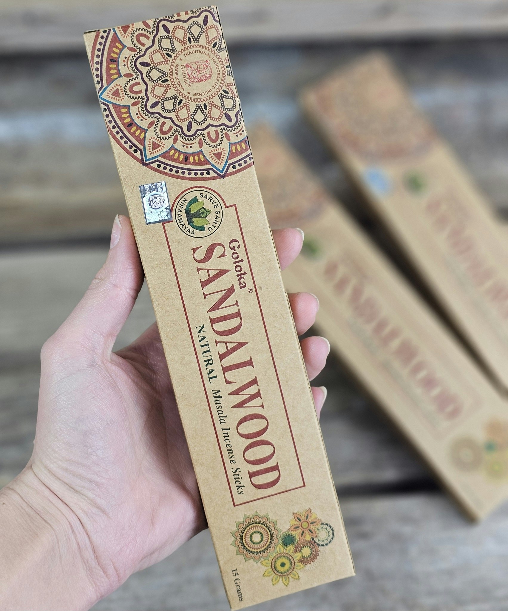 GOLOKA - Organic Sandalwood, rökelsepinnar