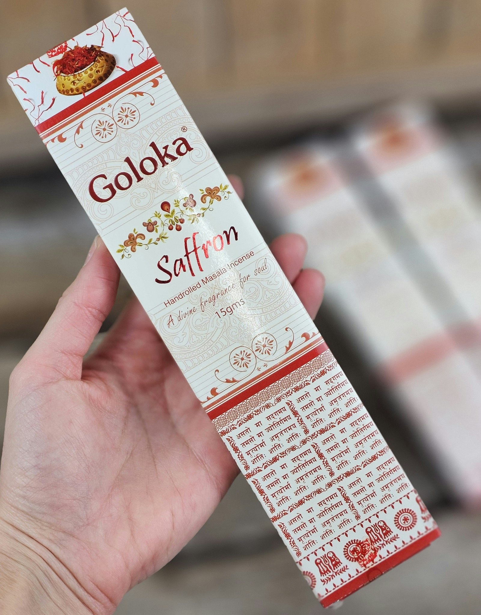 GOLOKA - Saffron (Saffran), rökelsepinnar