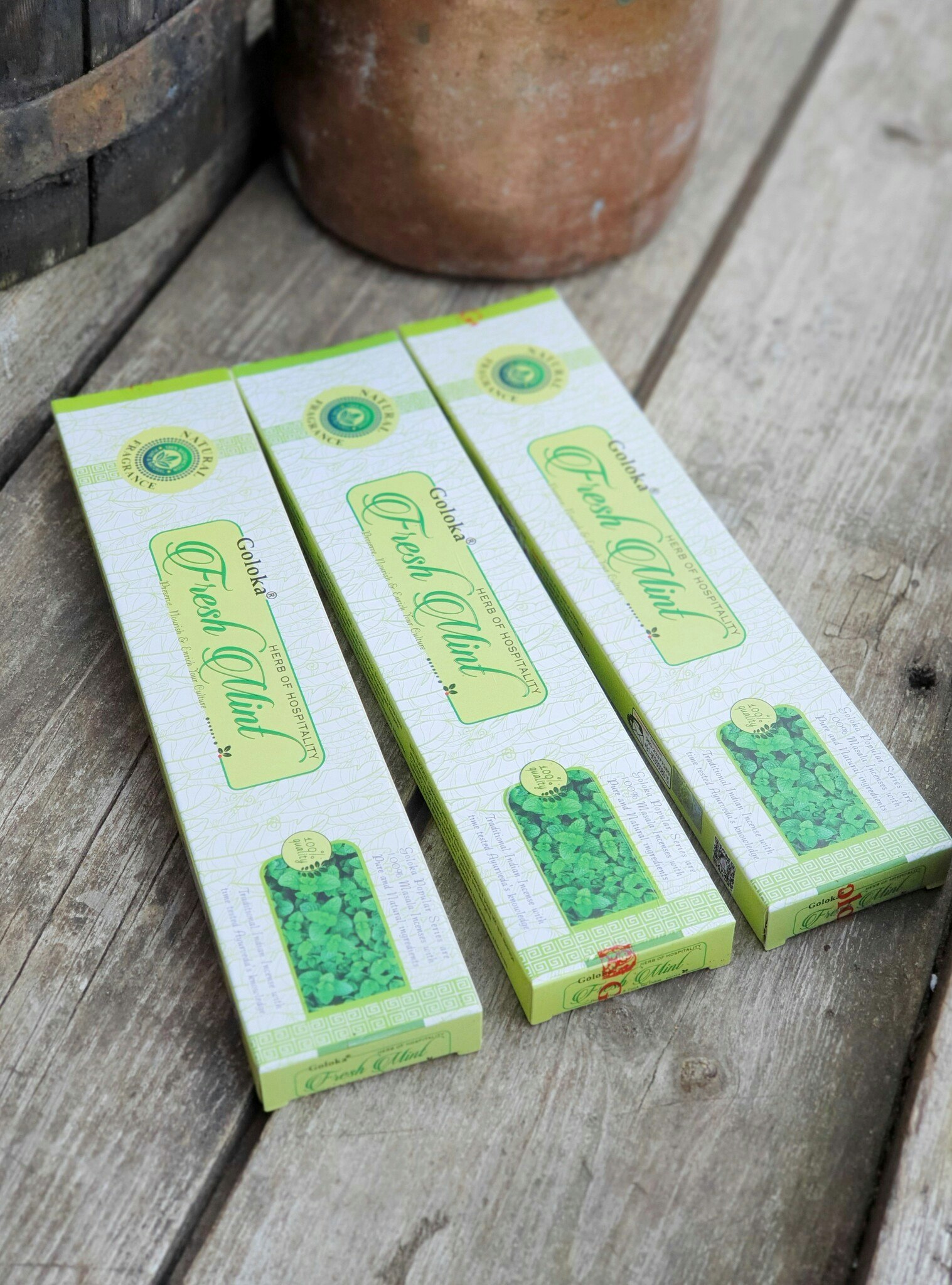 GOLOKA - Fresh Mint, rökelsepinnar
