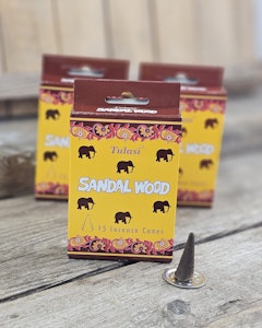 Tulasi - Sandal Wood (Elephant), rökelsekoner