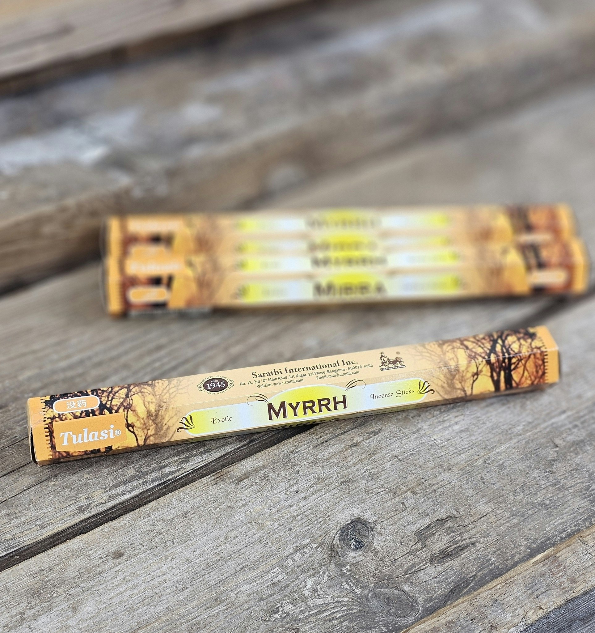 Tulasi - Myrrh, rökelsepinnar