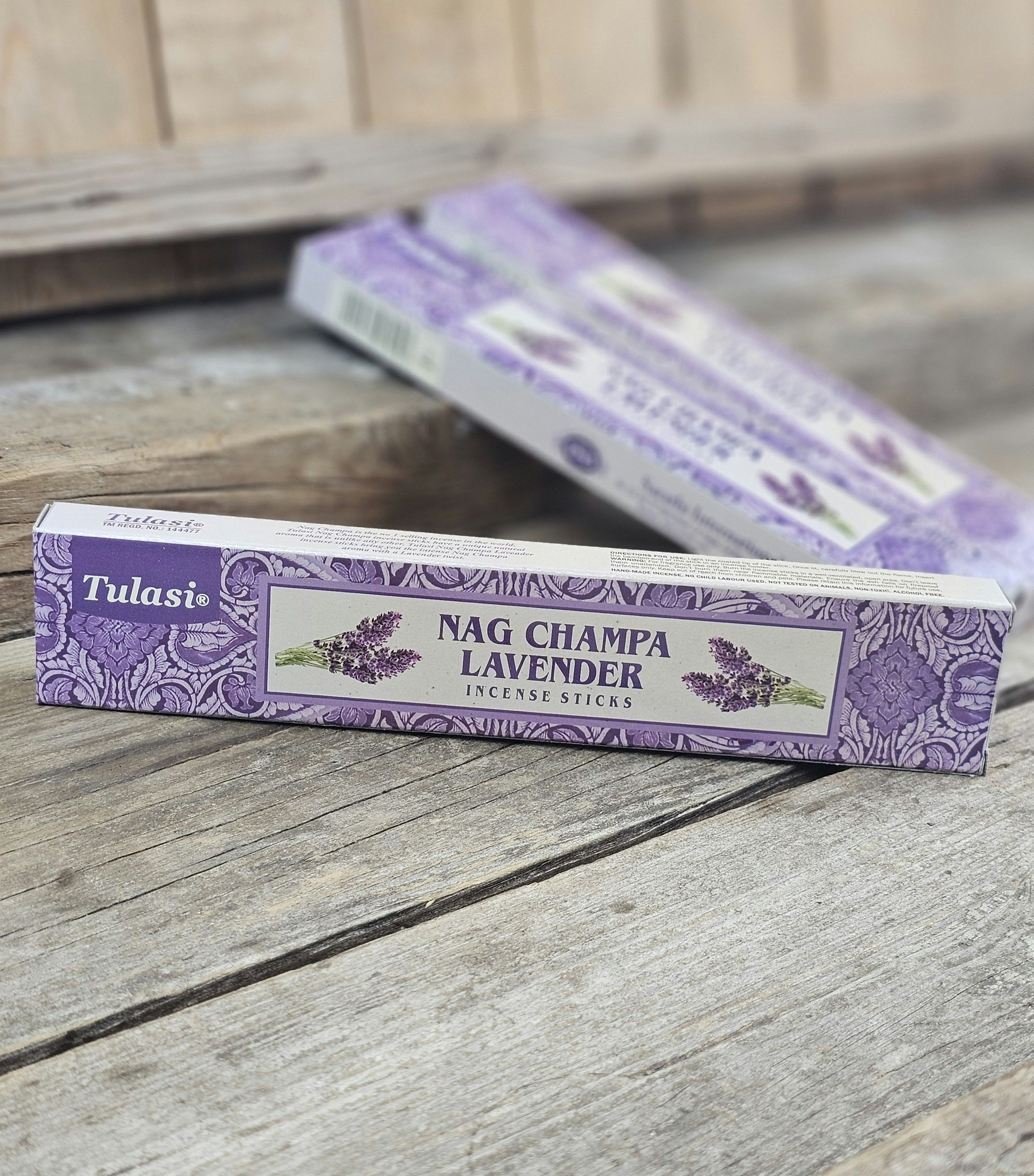 Tulasi - Nag Champa Lavender, rökelsepinnar