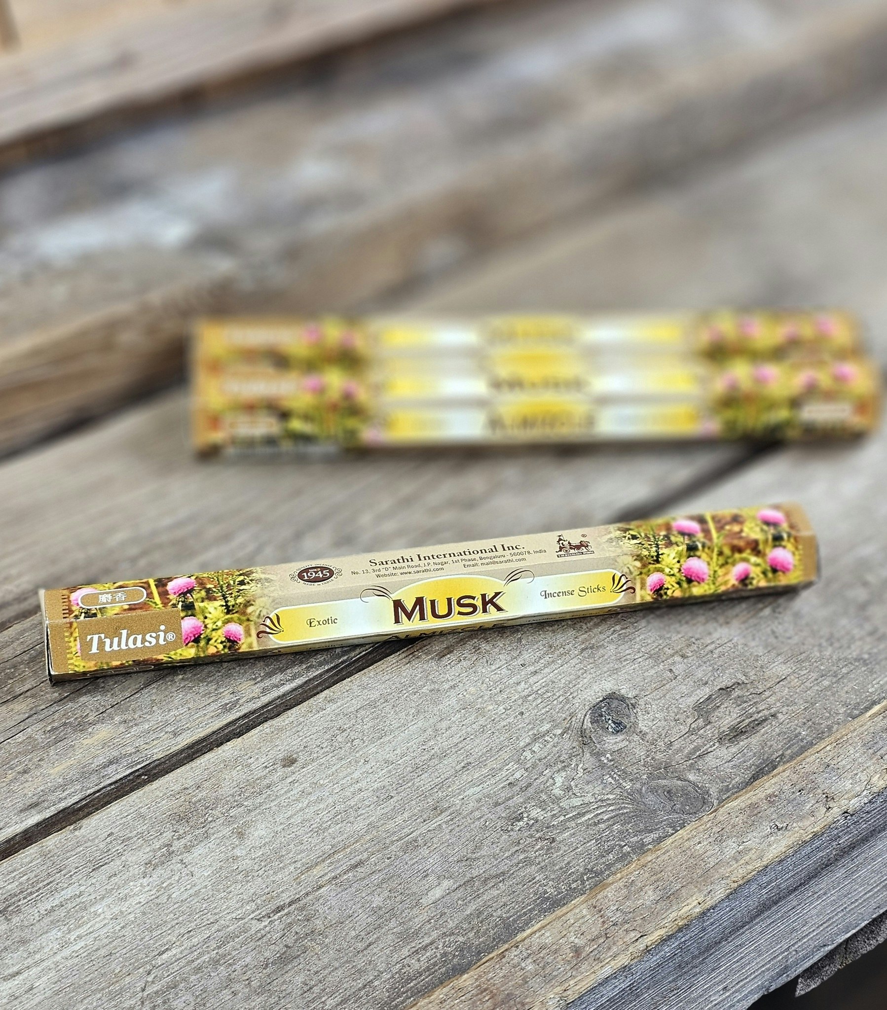 Tulasi - Musk, rökelsepinnar