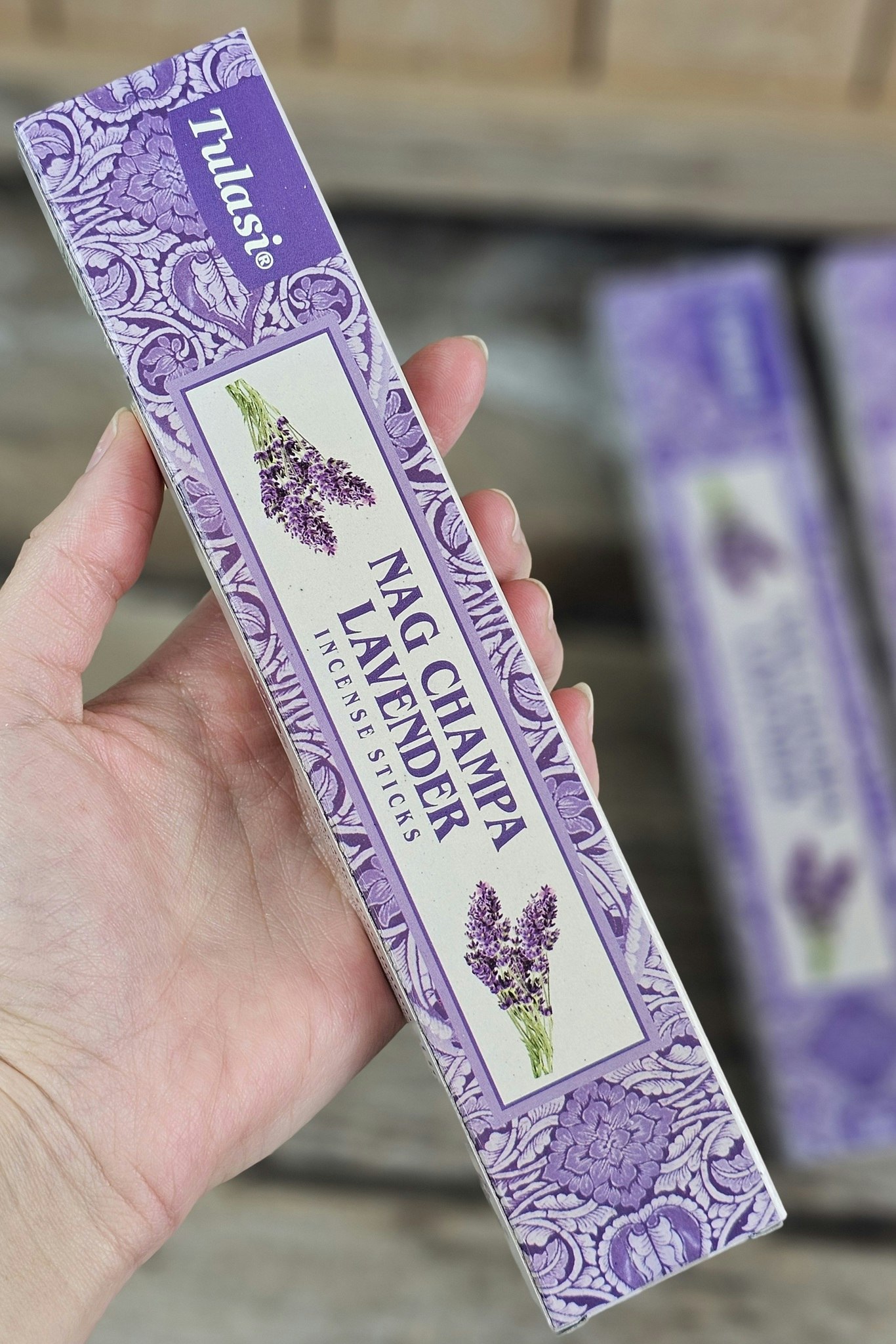 Tulasi - Nag Champa Lavender, rökelsepinnar