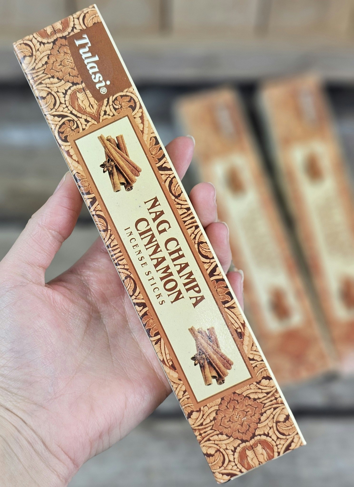 Tulasi - Nag Champa Cinnamon, rökelsepinnar