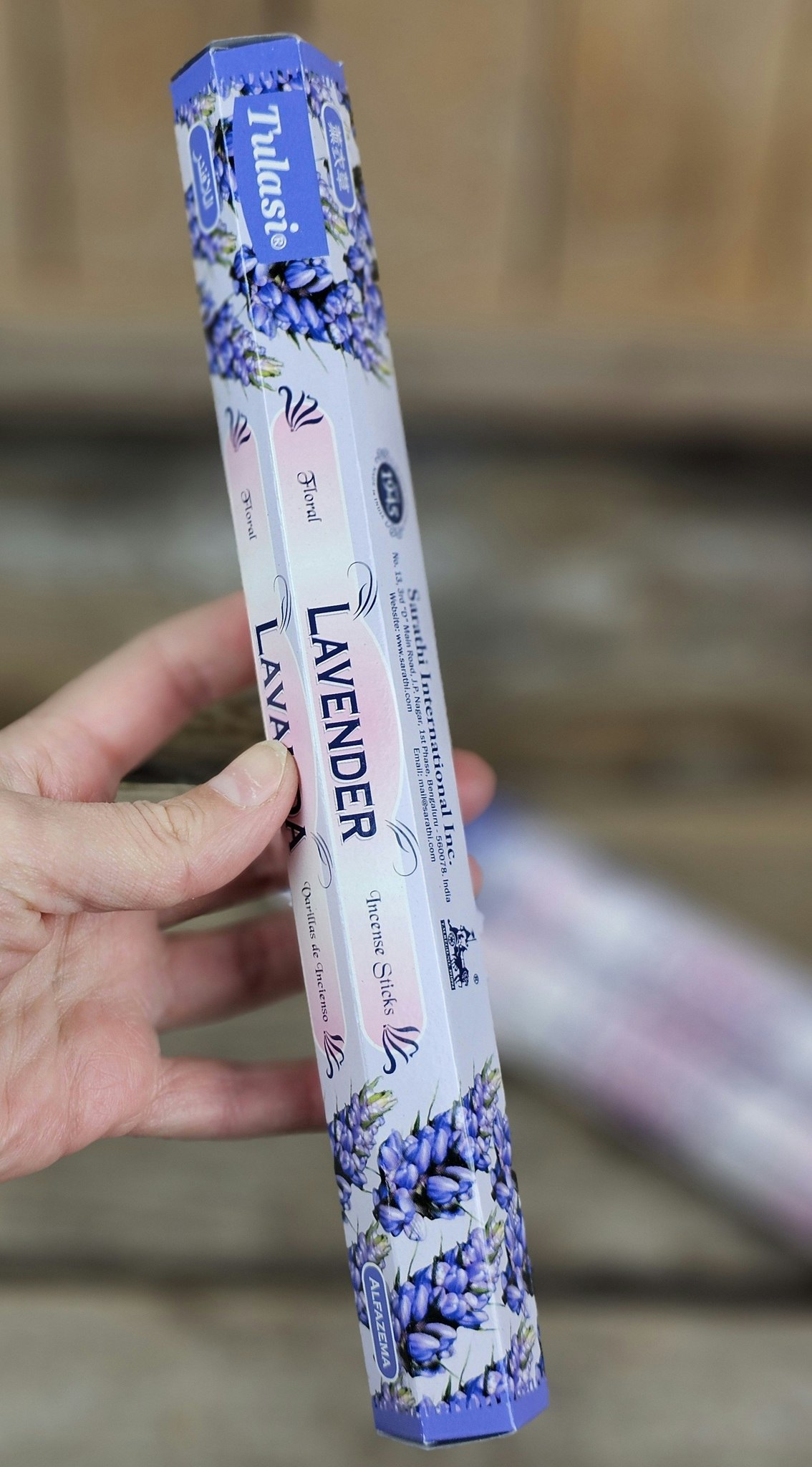 Tulasi - Lavender, rökelsepinnar