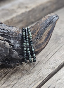 Kambabajaspis, armband 4mm facetterade pärlor